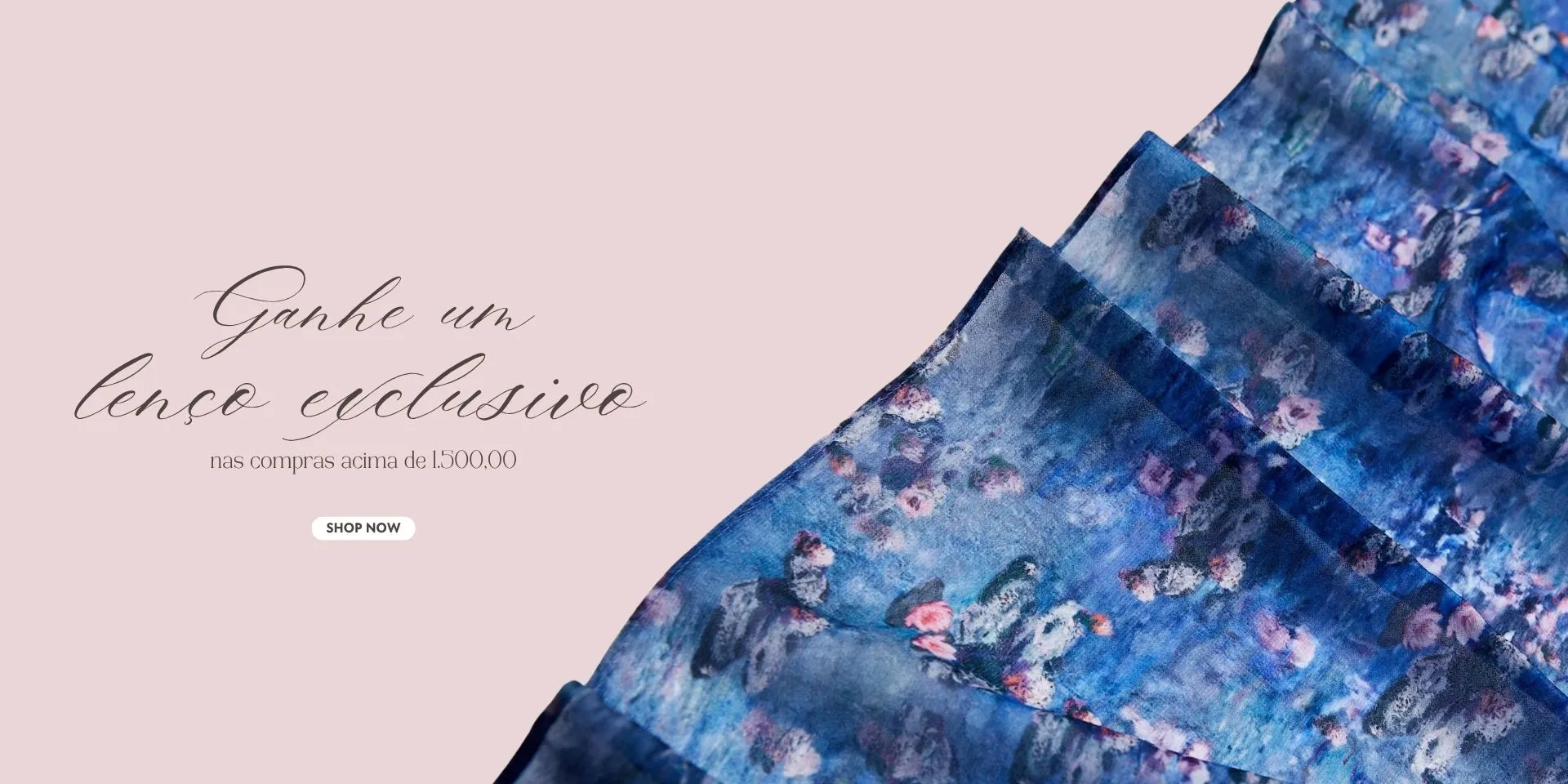 Home -Brinde | Lenço Lírios D' Água Mini 