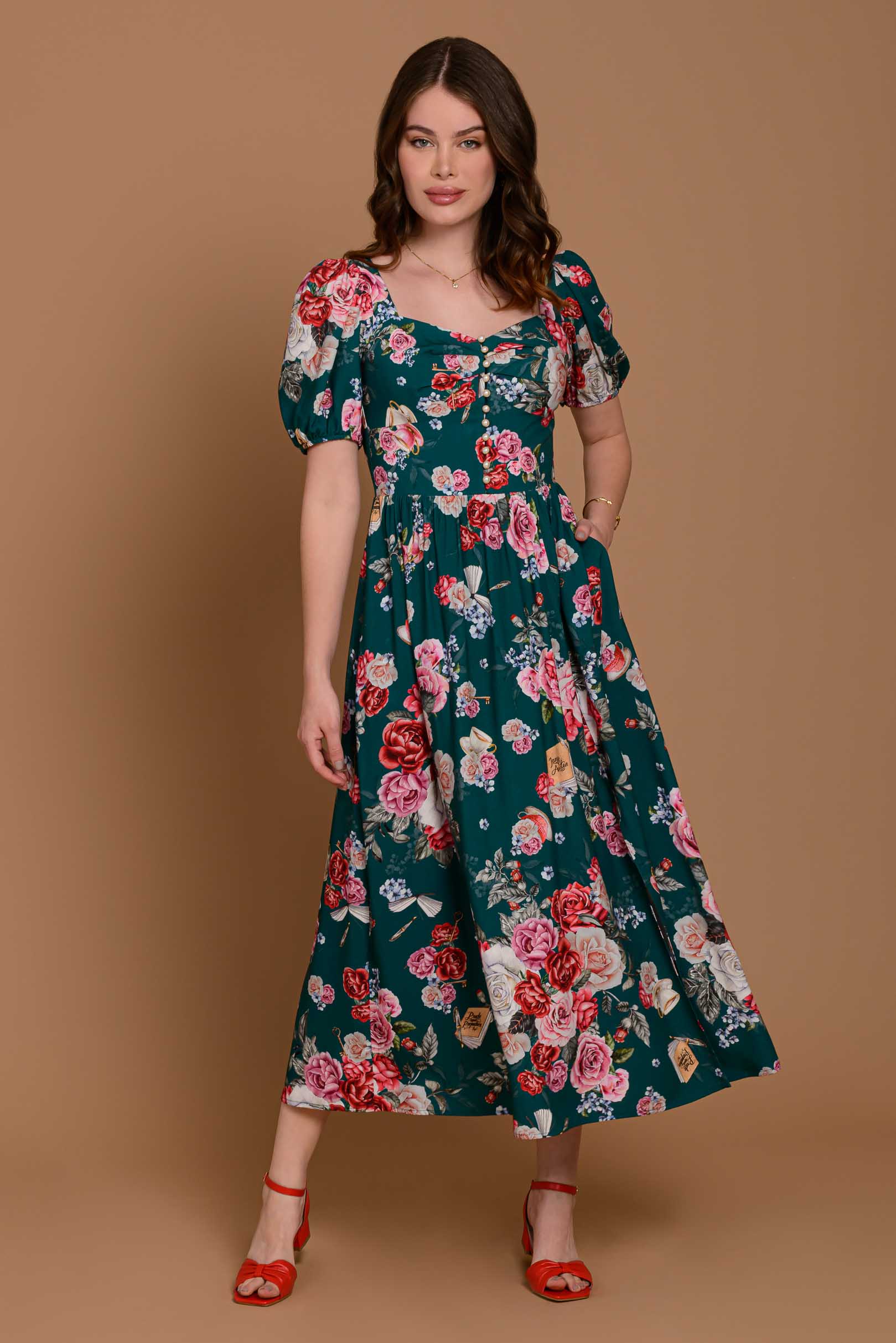 Vestido Supermidi Jane Austen