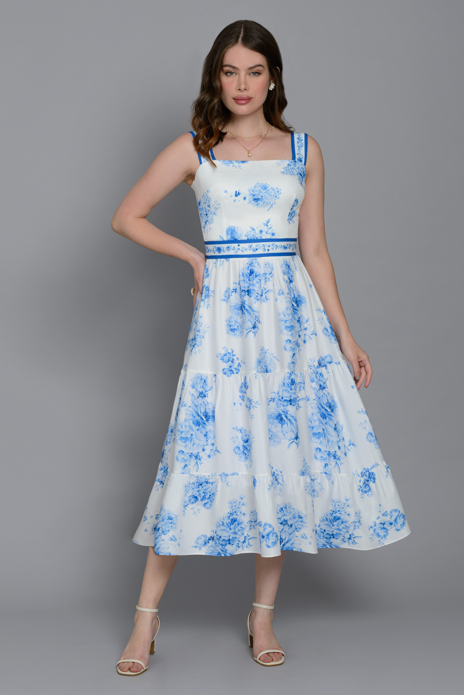 Vestido Supermidi Floral Emma