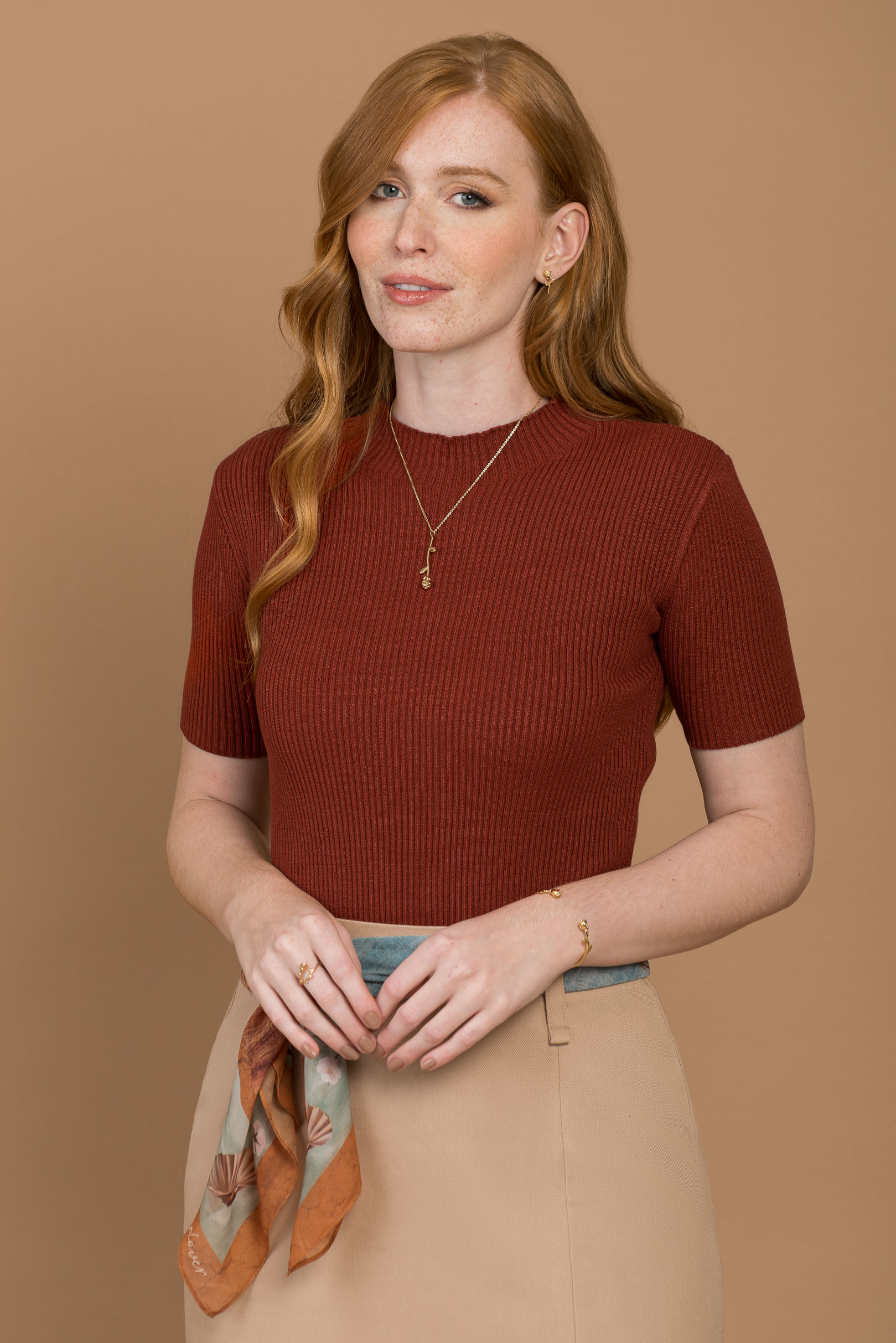 Blusa Basic Mood Terracota