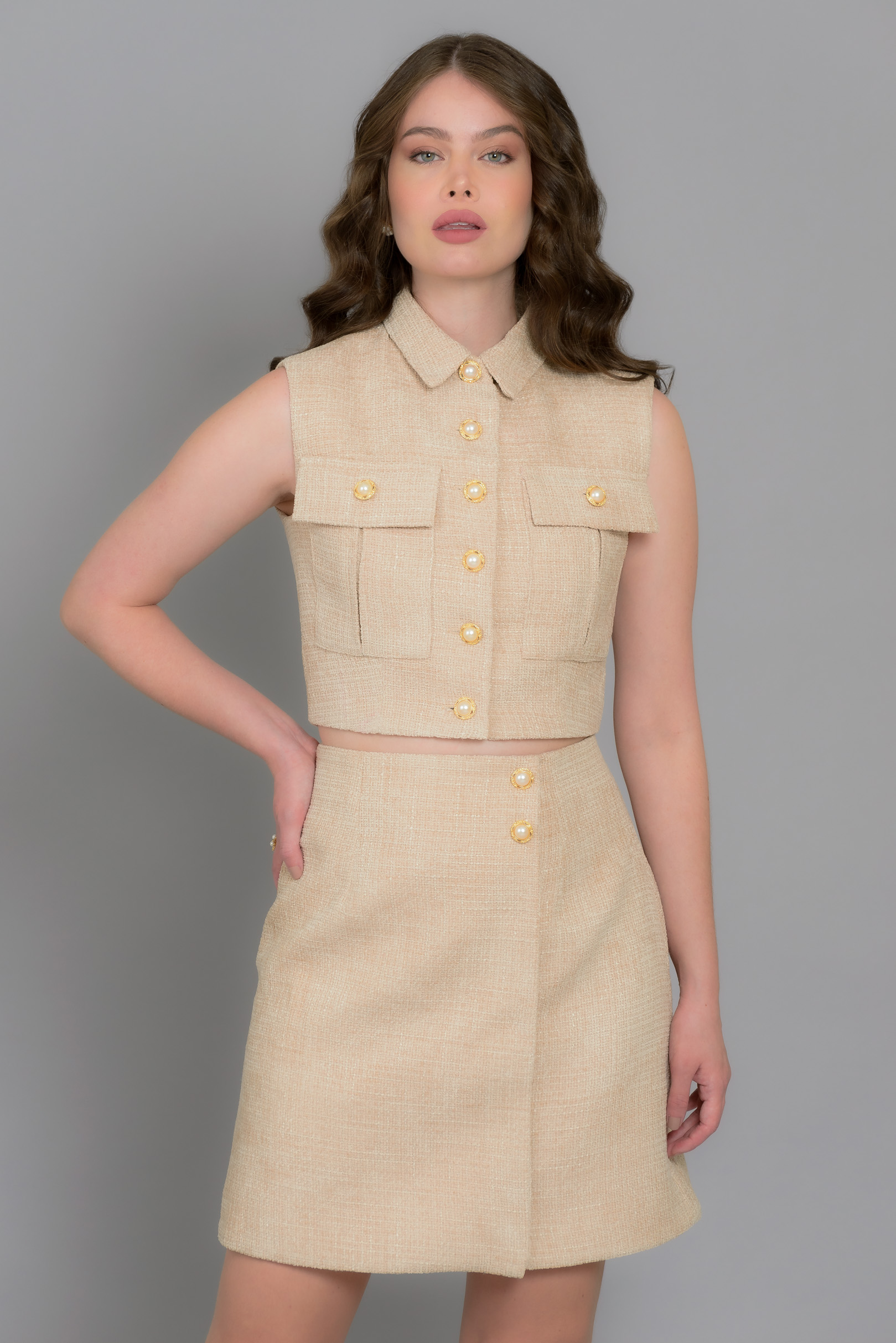 Saia La Belle Tweed Beige