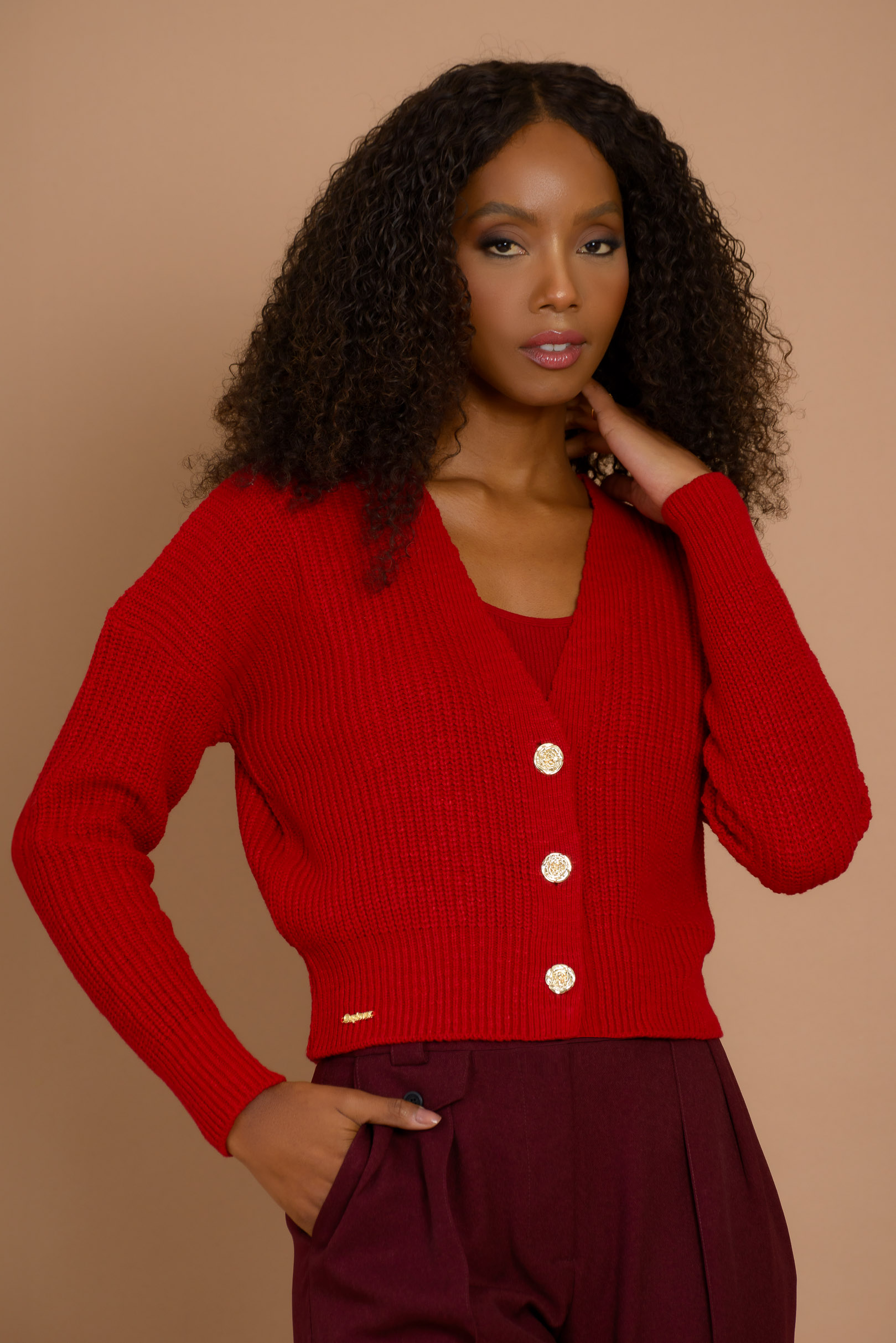 Cardigan Artesanal Carmine | Tricots Cuplover