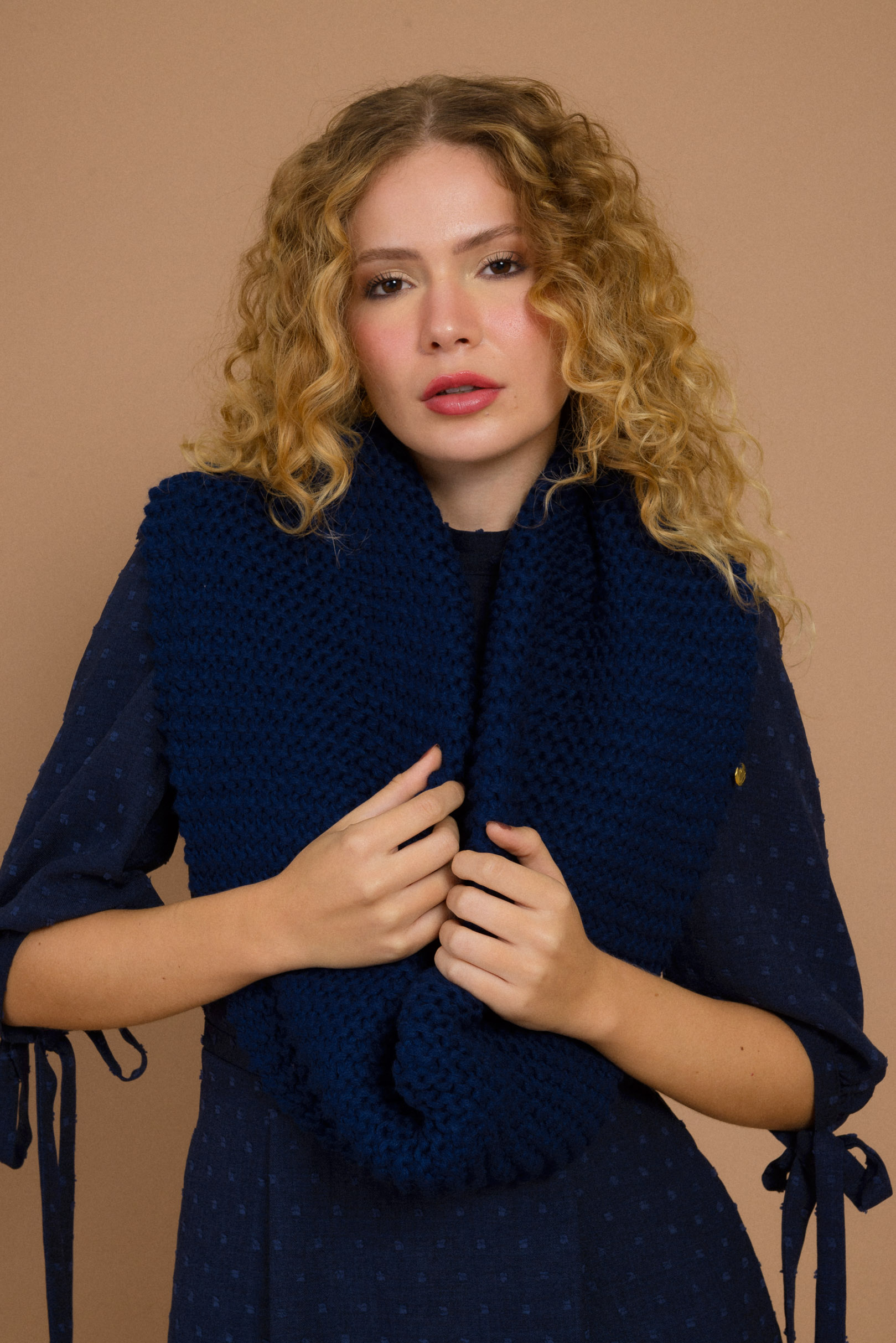 Scarf Tricot Midinight Blue | Tricots Cuplover