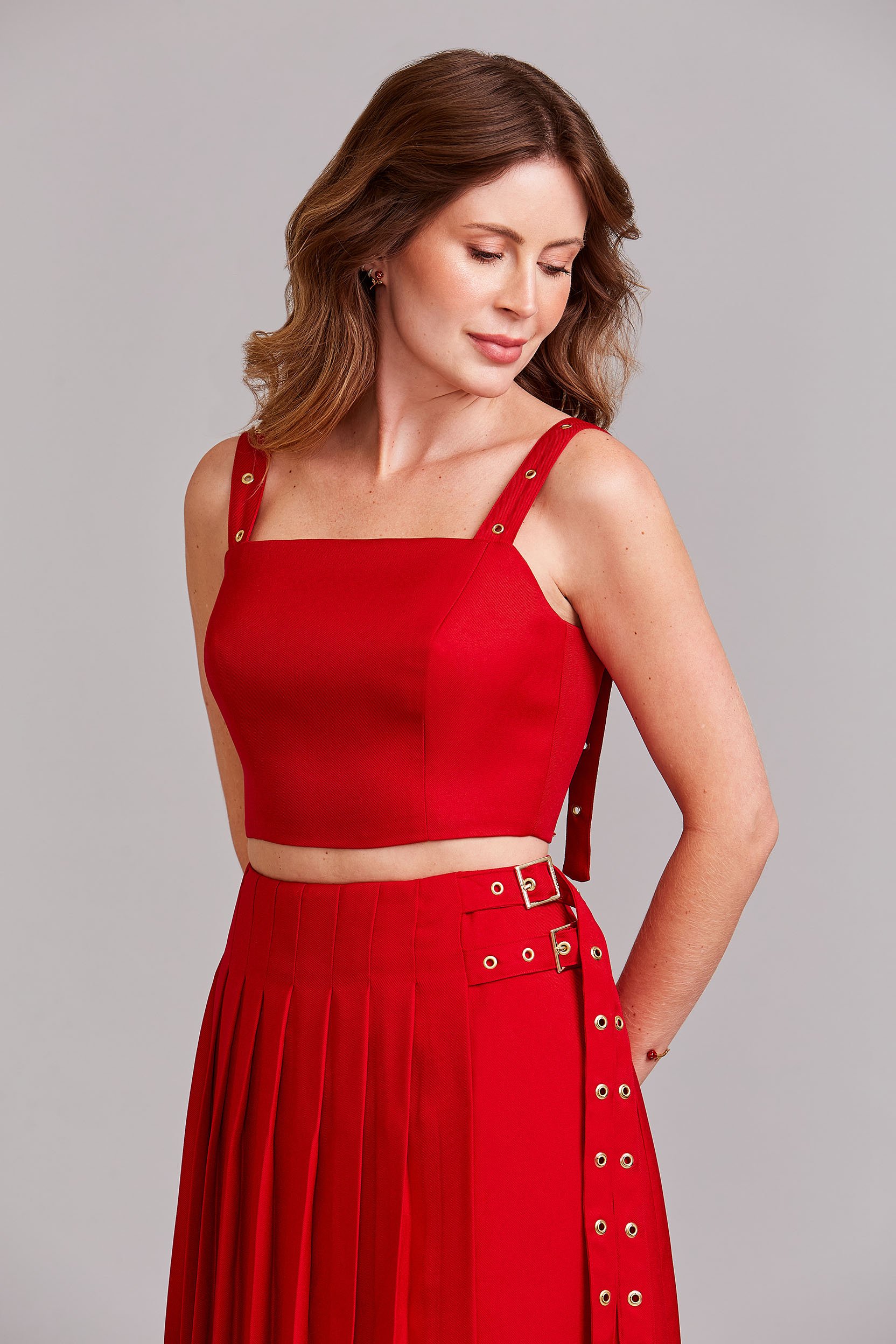 Cropped Íris Carmine