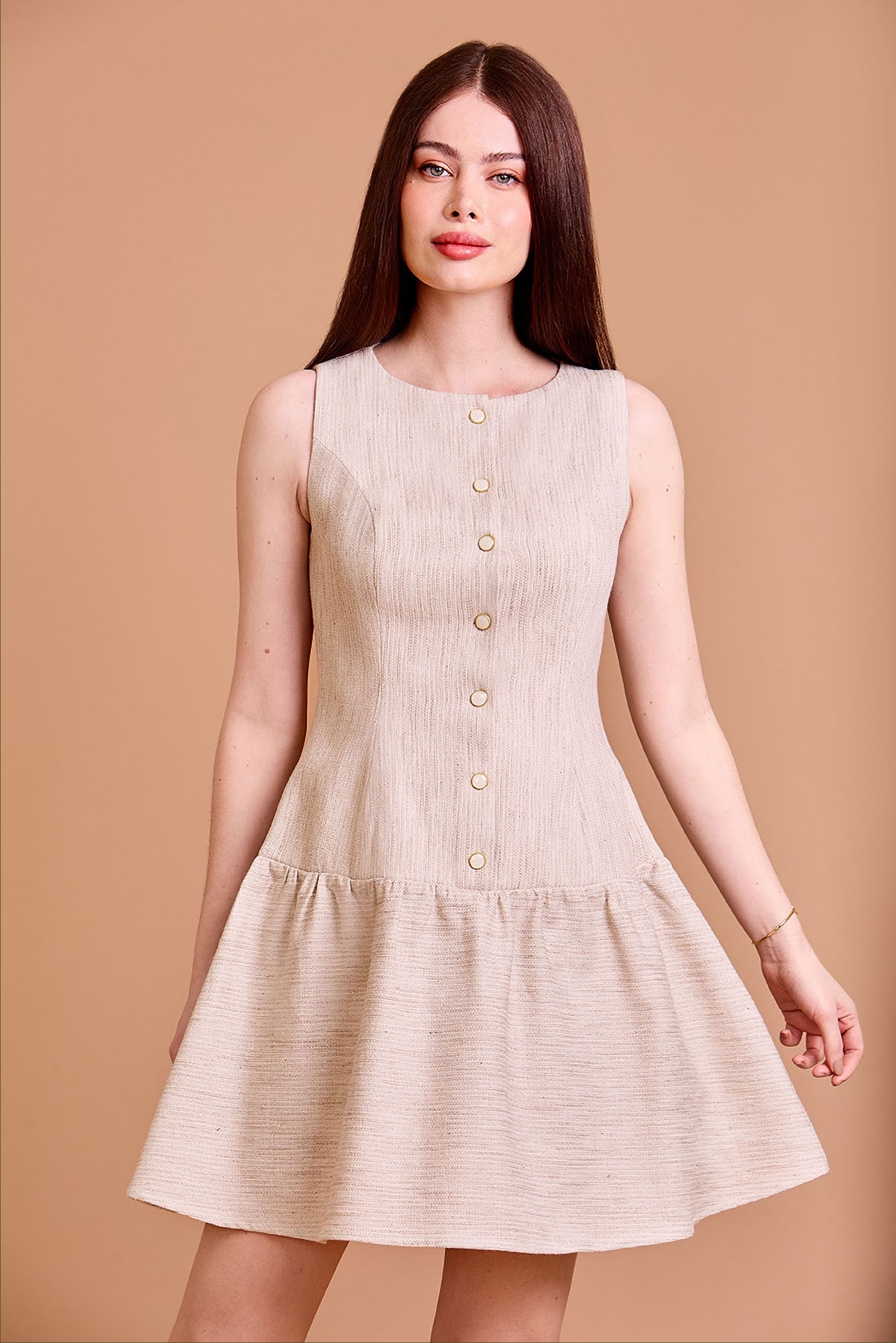 Vestido Curto Grasse Natural