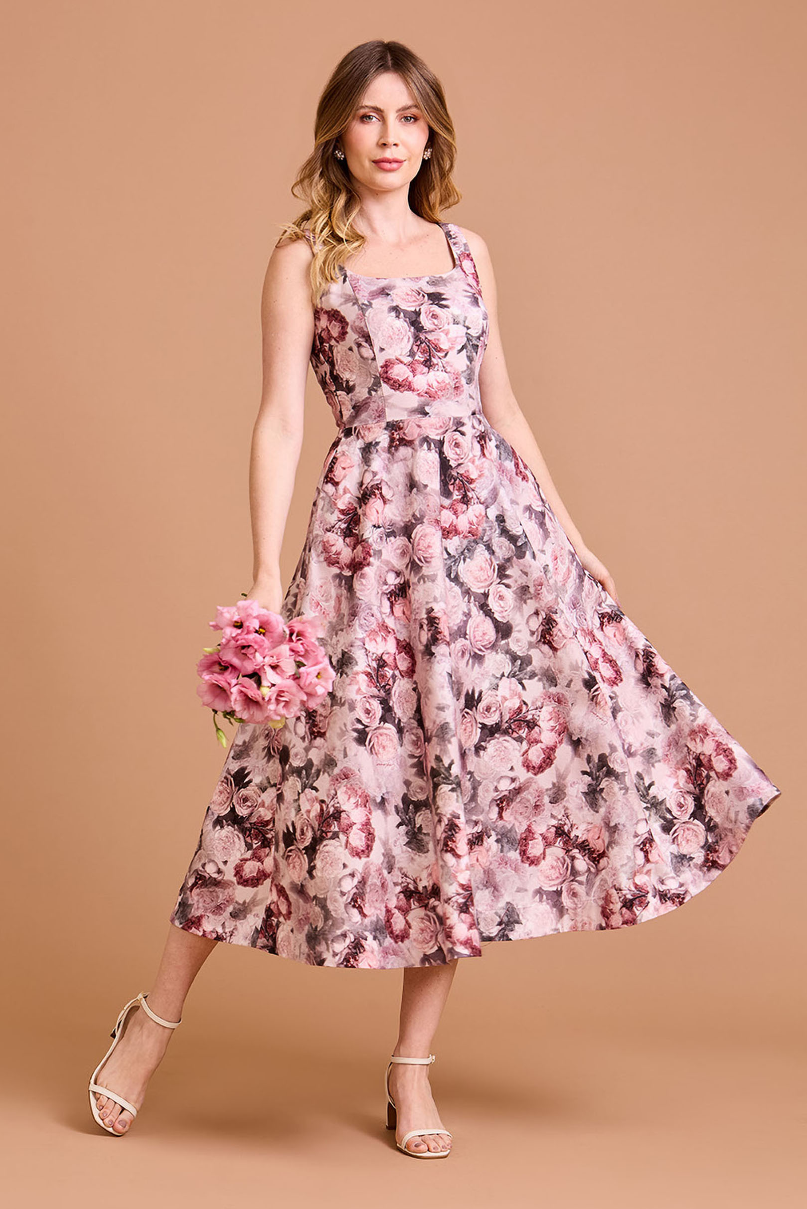 Vestido Midi Sicília Floral Angel