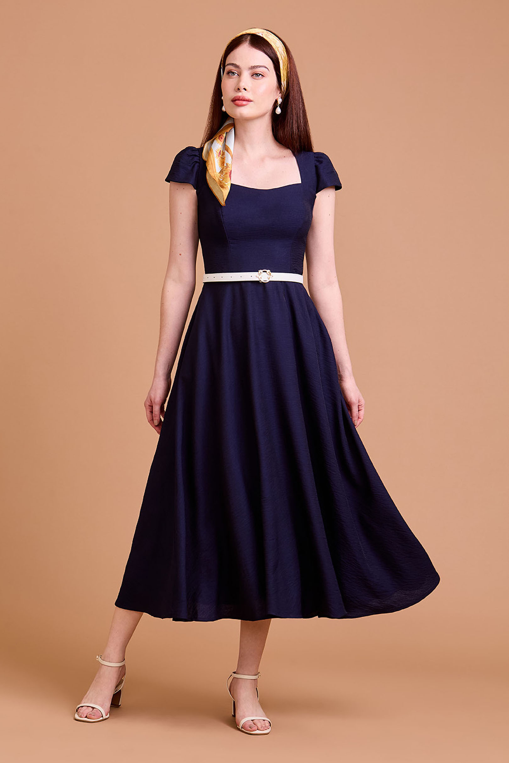 Vestido Midi Le Jardin Blue