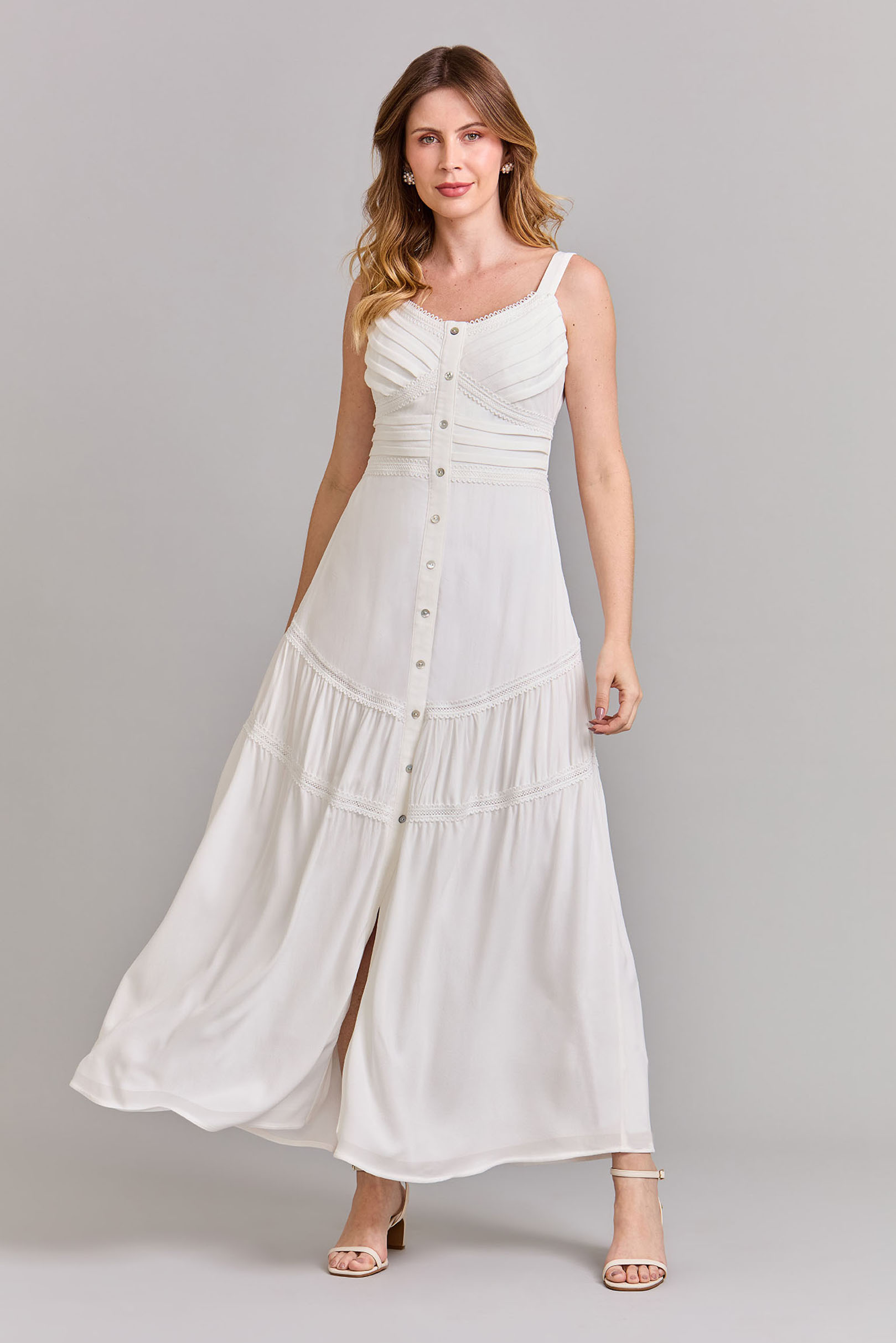 Vestido Supermidi Pólen Off White