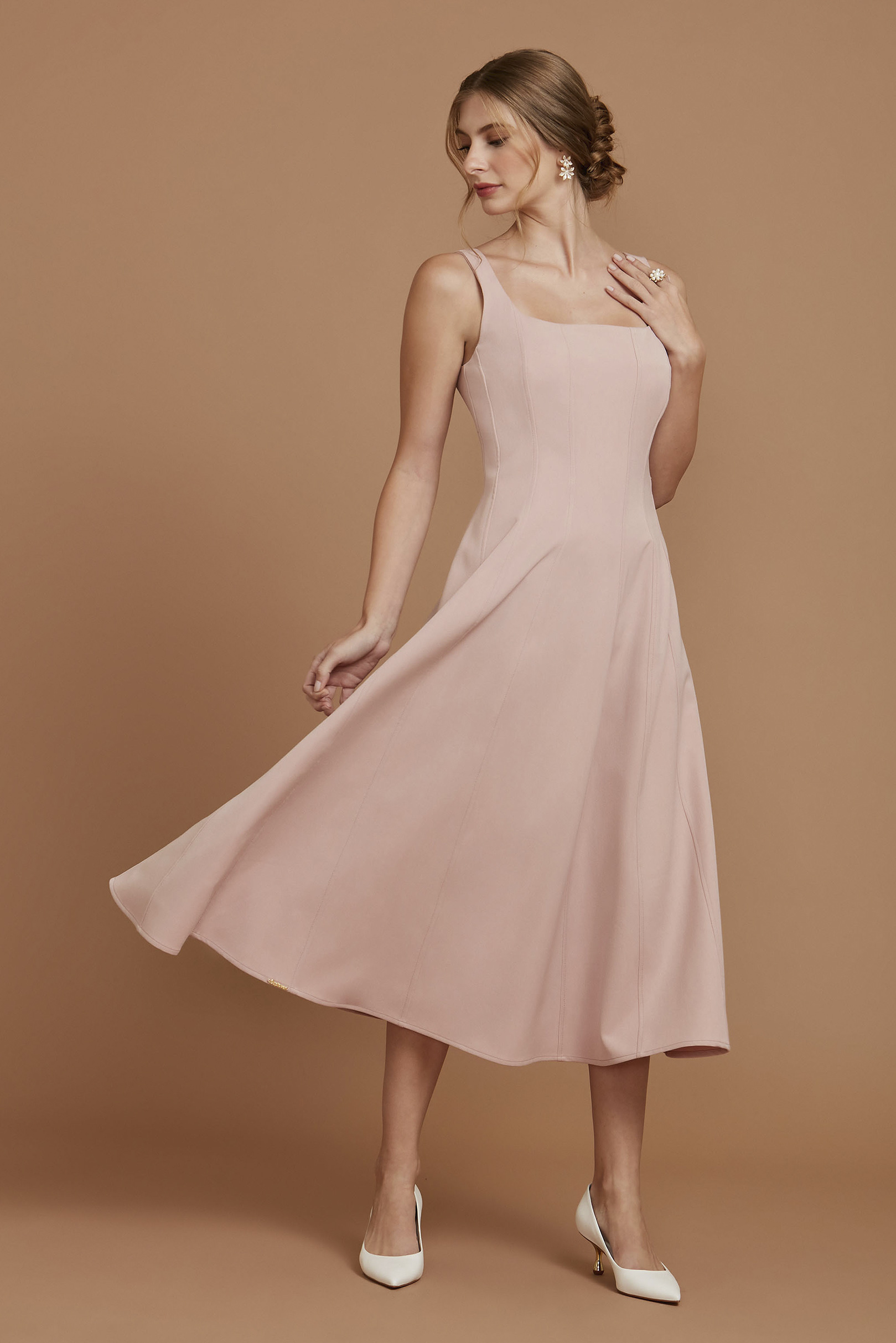 Vestido Supermidi Lírica Blush