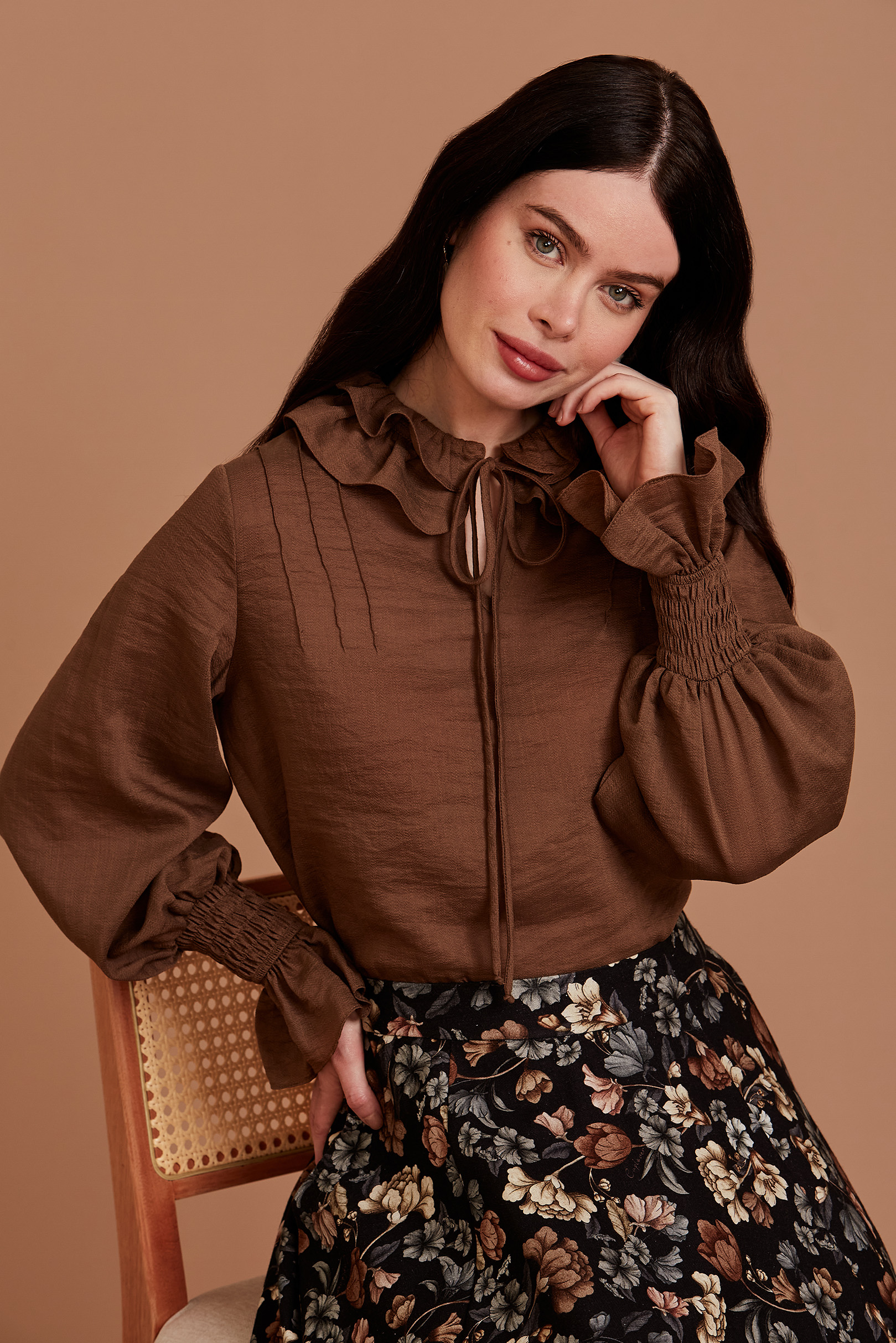 Blusa Anne Mocha