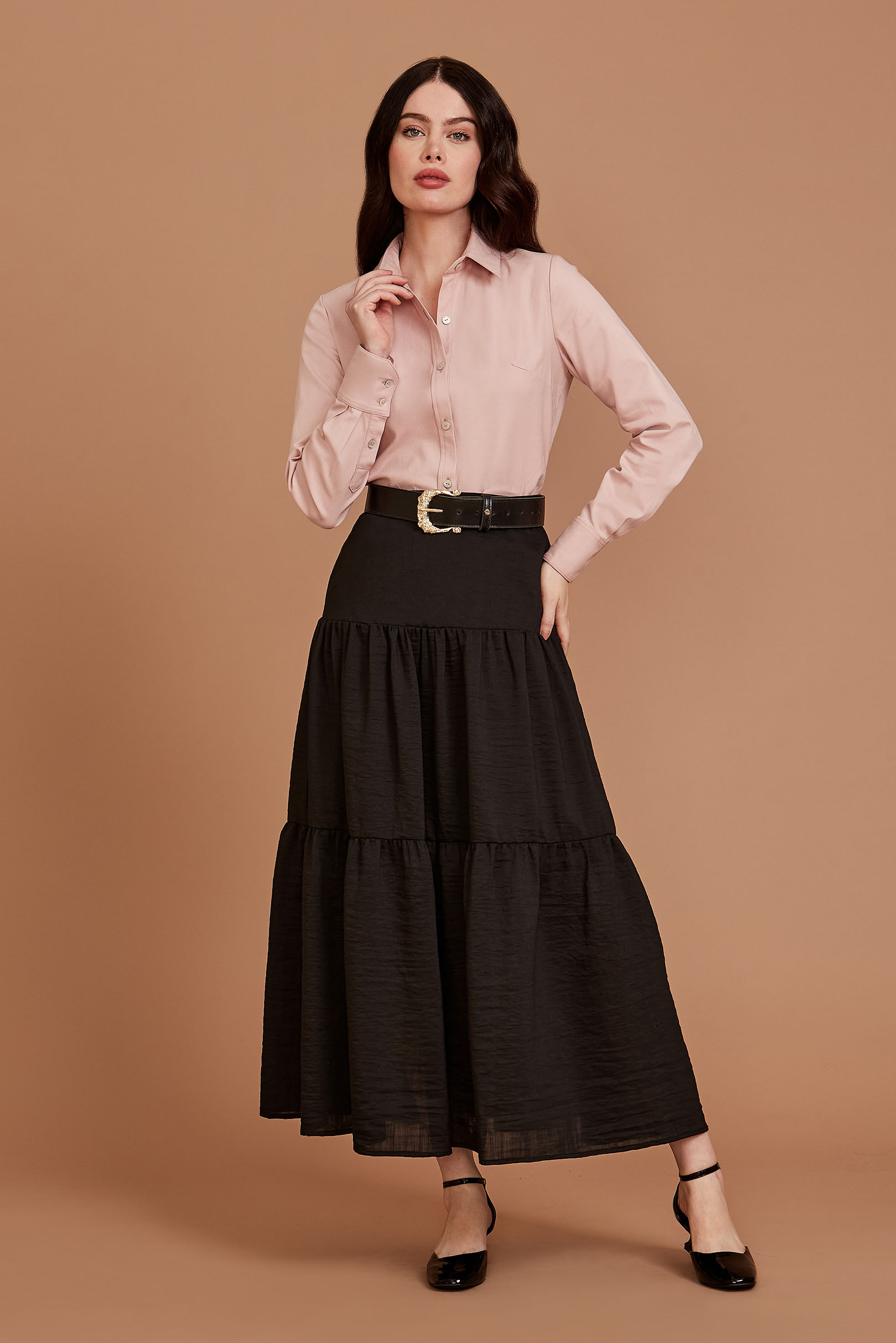Saia Drop Waist Black
