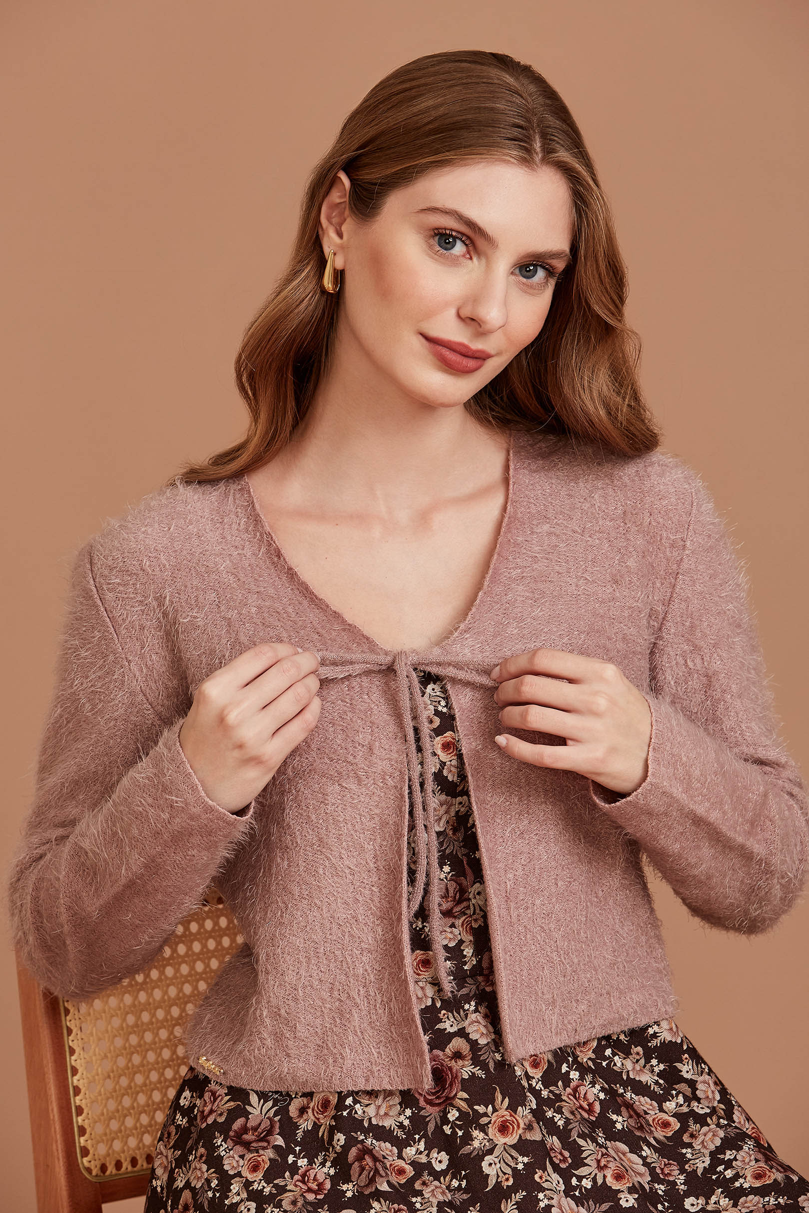 Cardigan Cordel Rosê