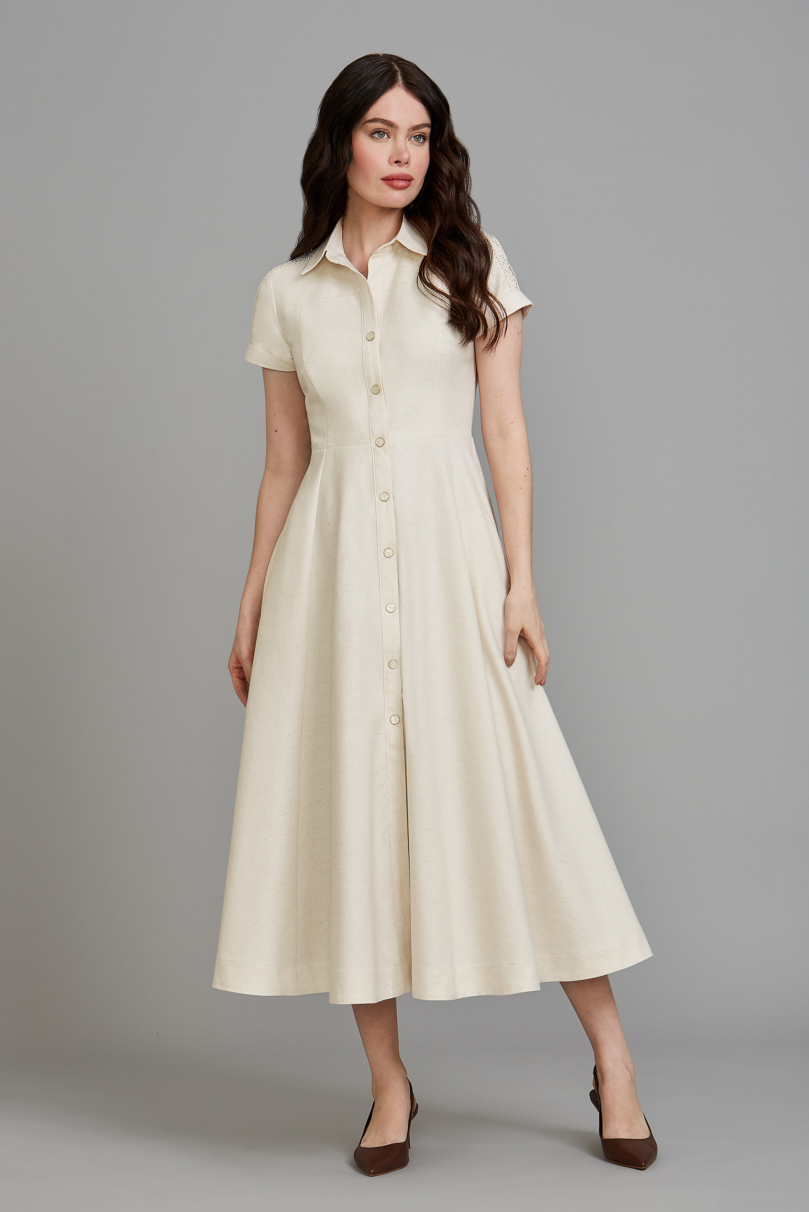 Vestido Supermidi Alicia Natural
