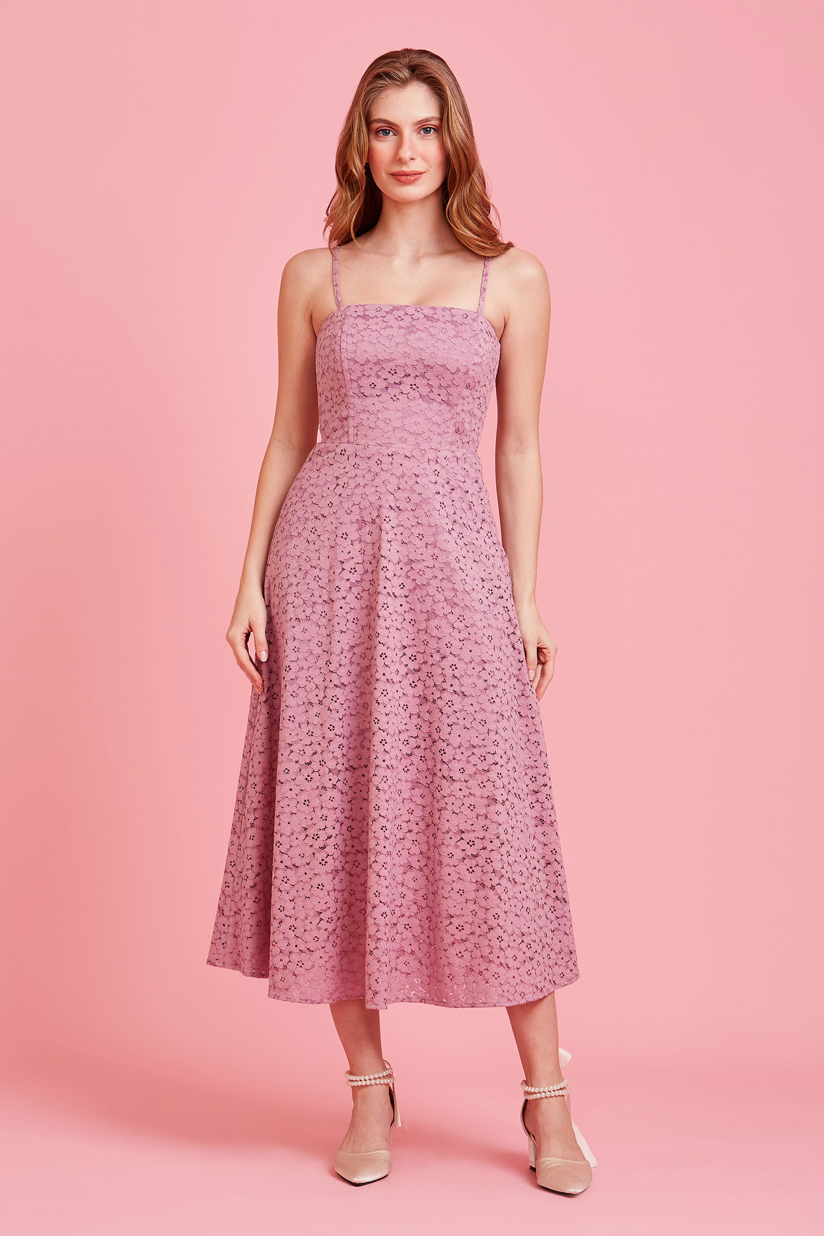Vestido Supermidi Margot Mauve