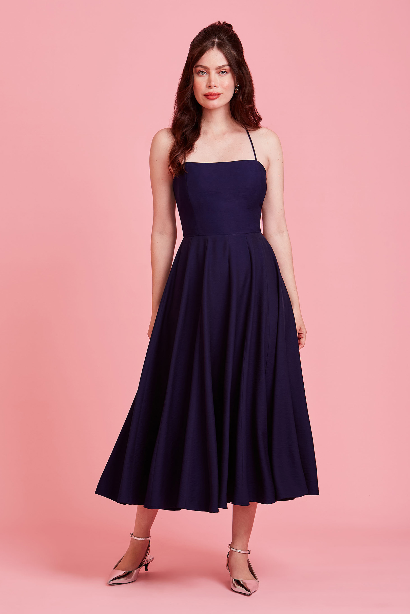 Vestido Supermidi Ballerina Blue