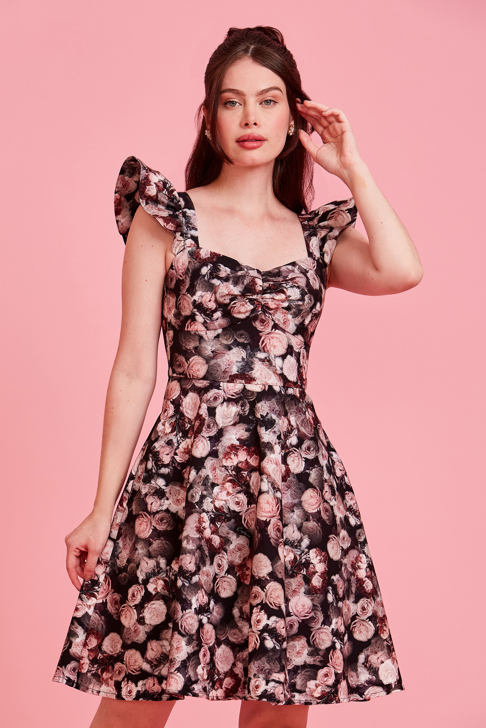 Vestido Curto Clarissa Floral Granville