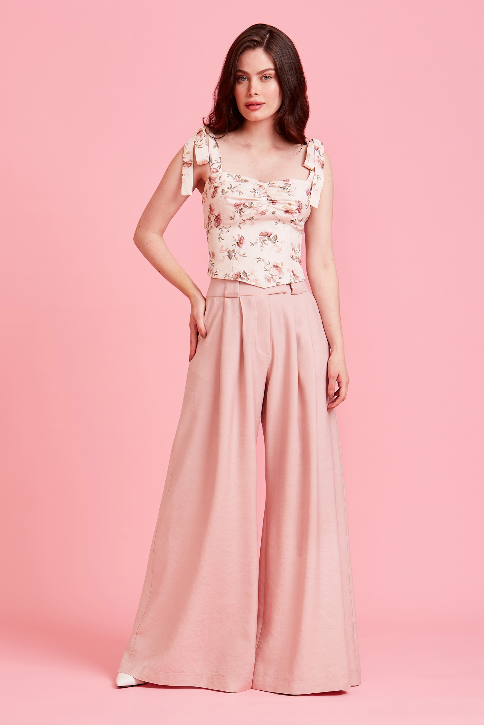 Calça Pantalona Cora Blush