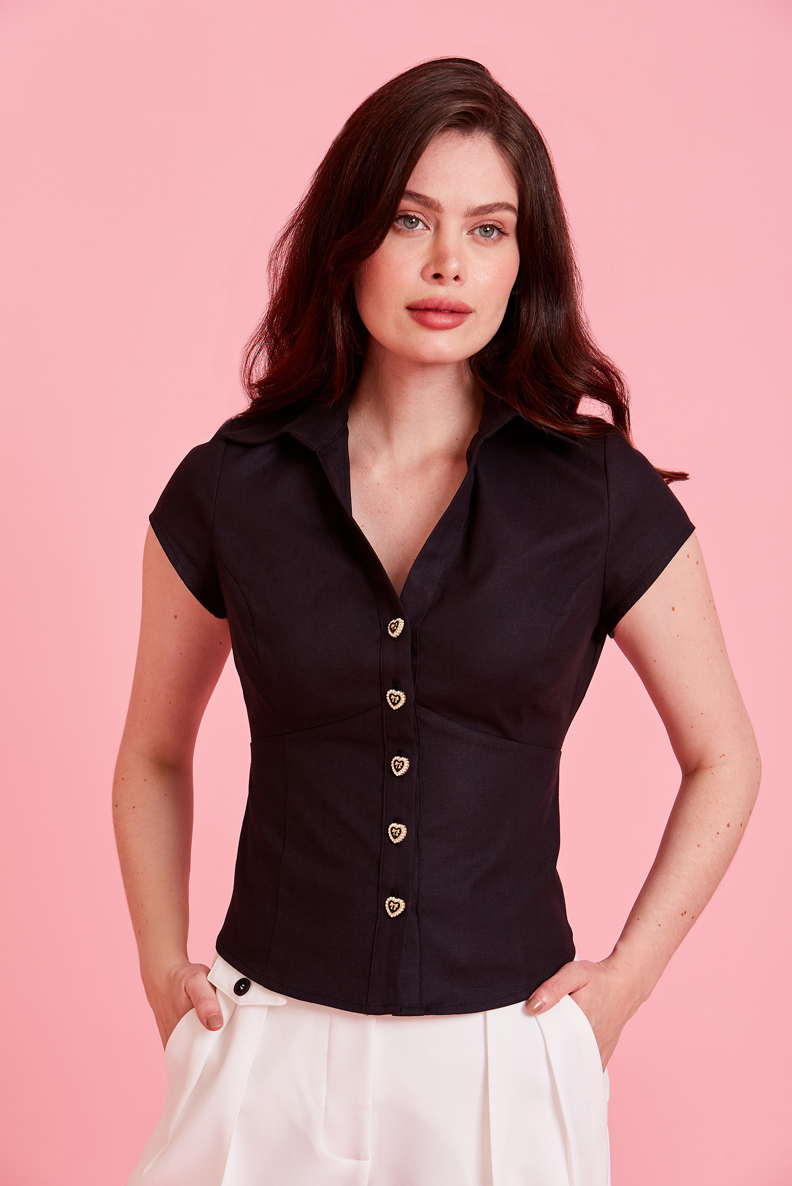 Camisa Megan Black