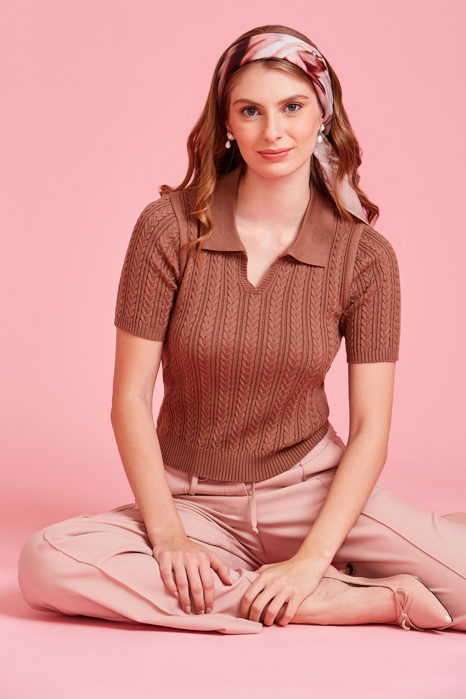 Blusa Polo Maya Mocha