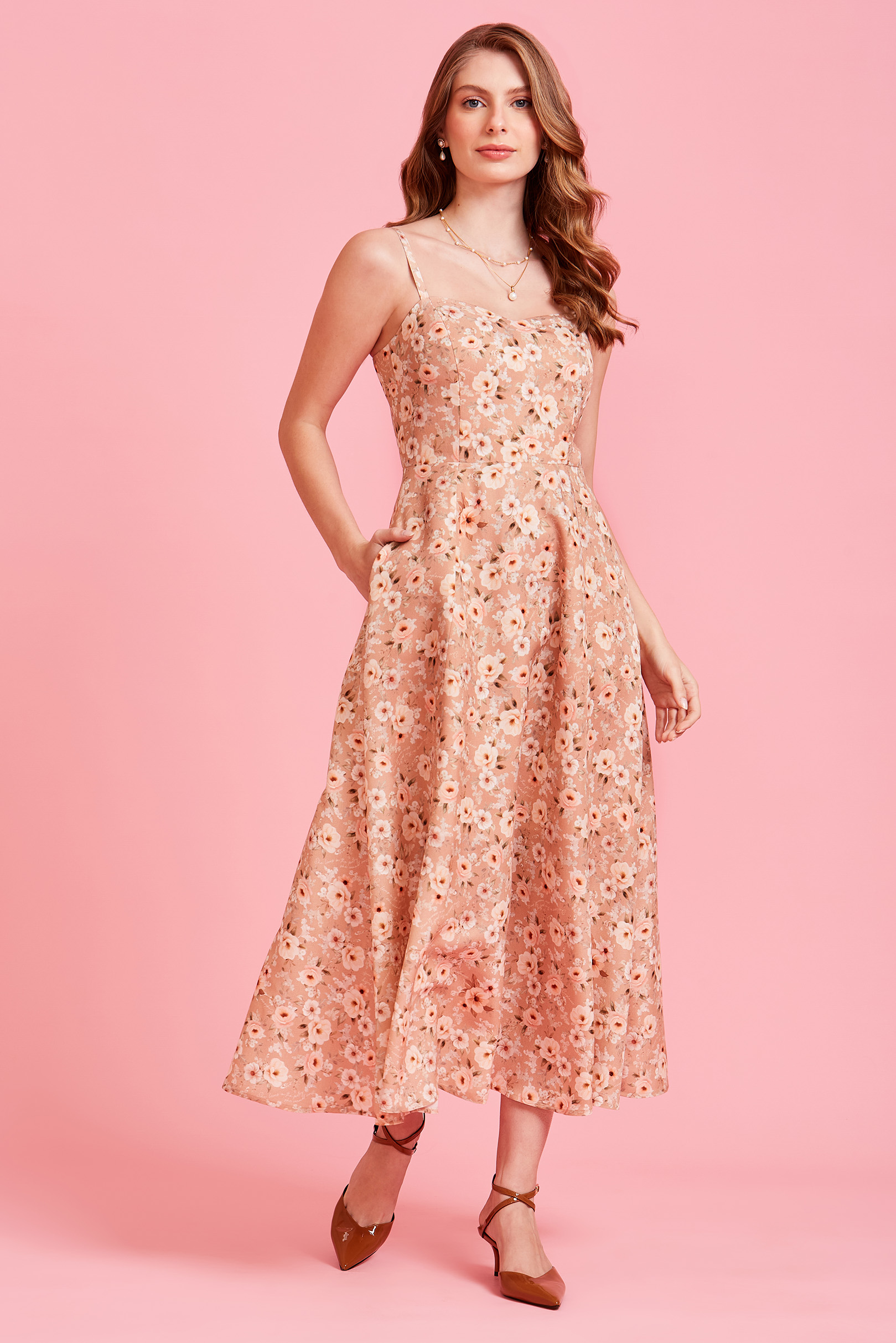 Vestido Supermidi Brisa Floral Poema