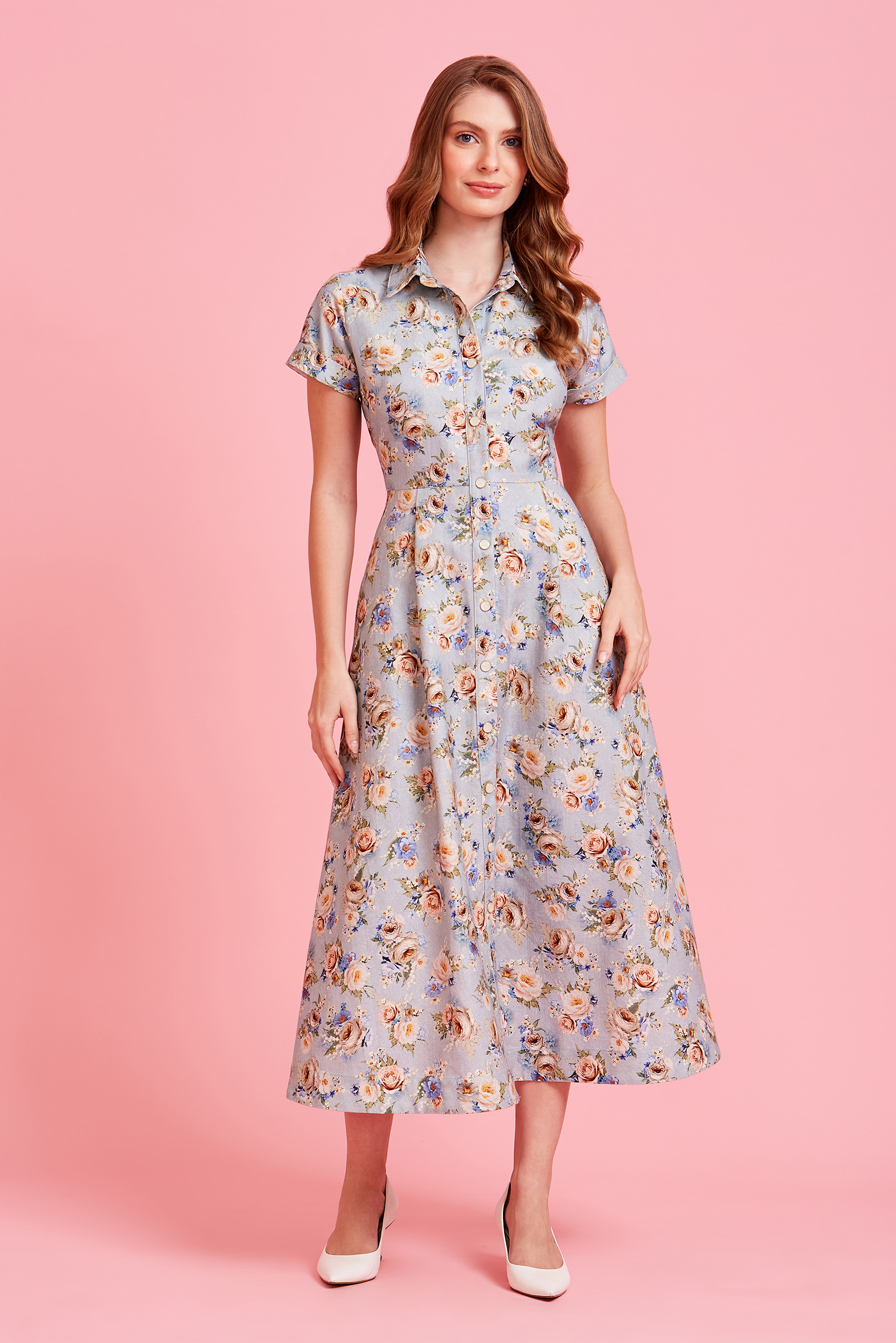 Vestido Supermidi Dália Floral Sonata