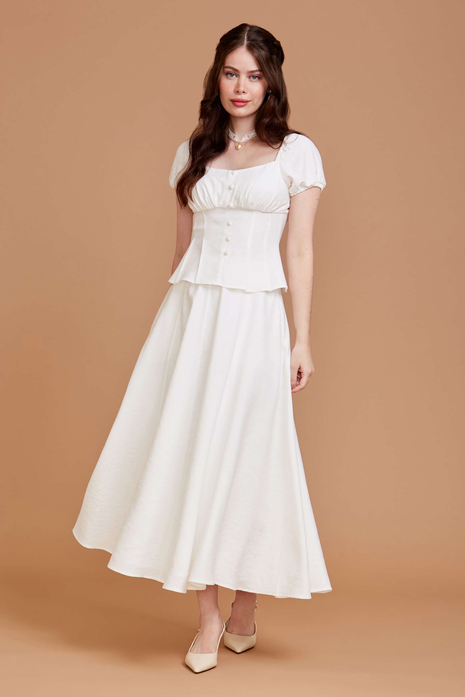 Saia Supermidi Letters Off White