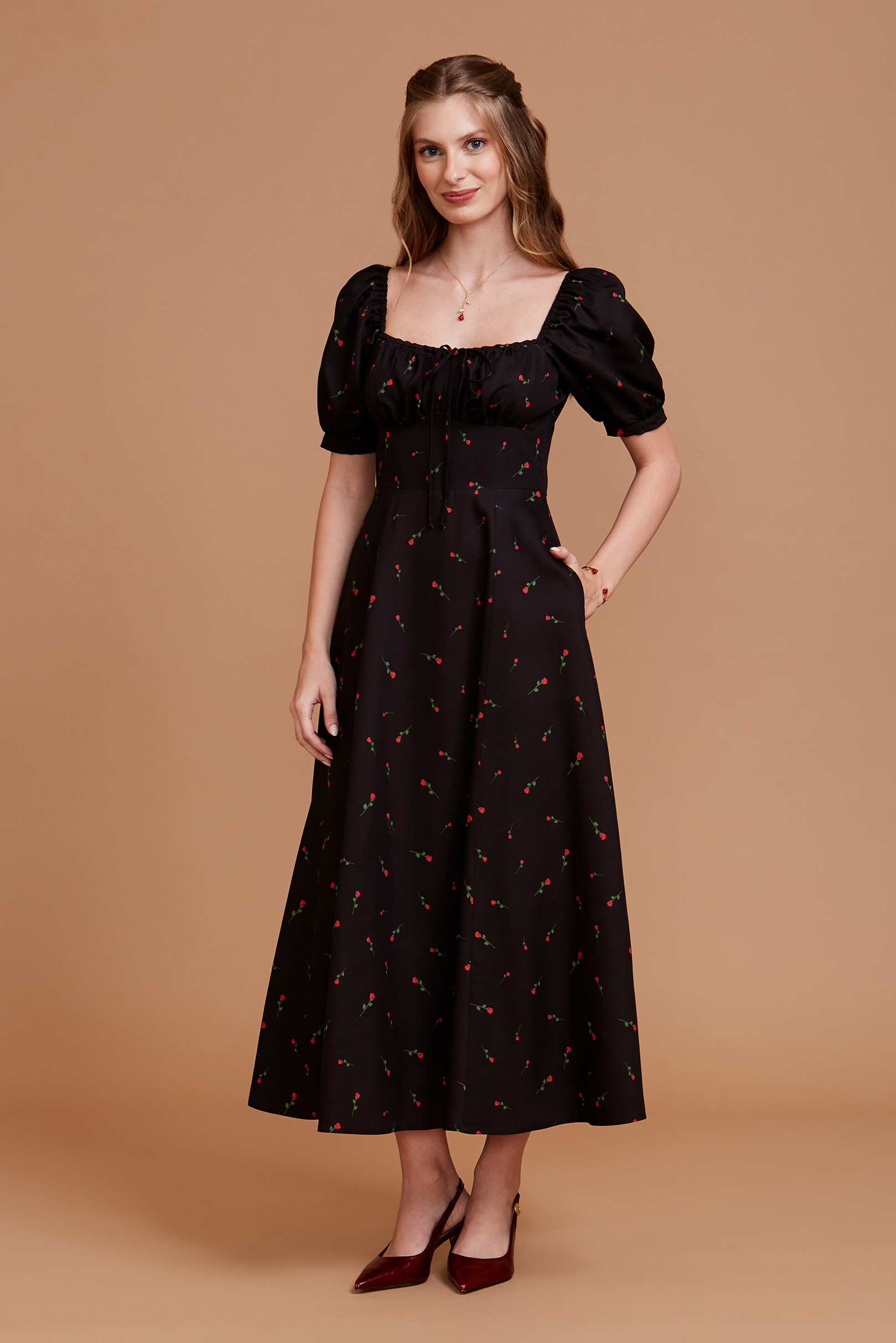 Vestido Faith Victorian Roses