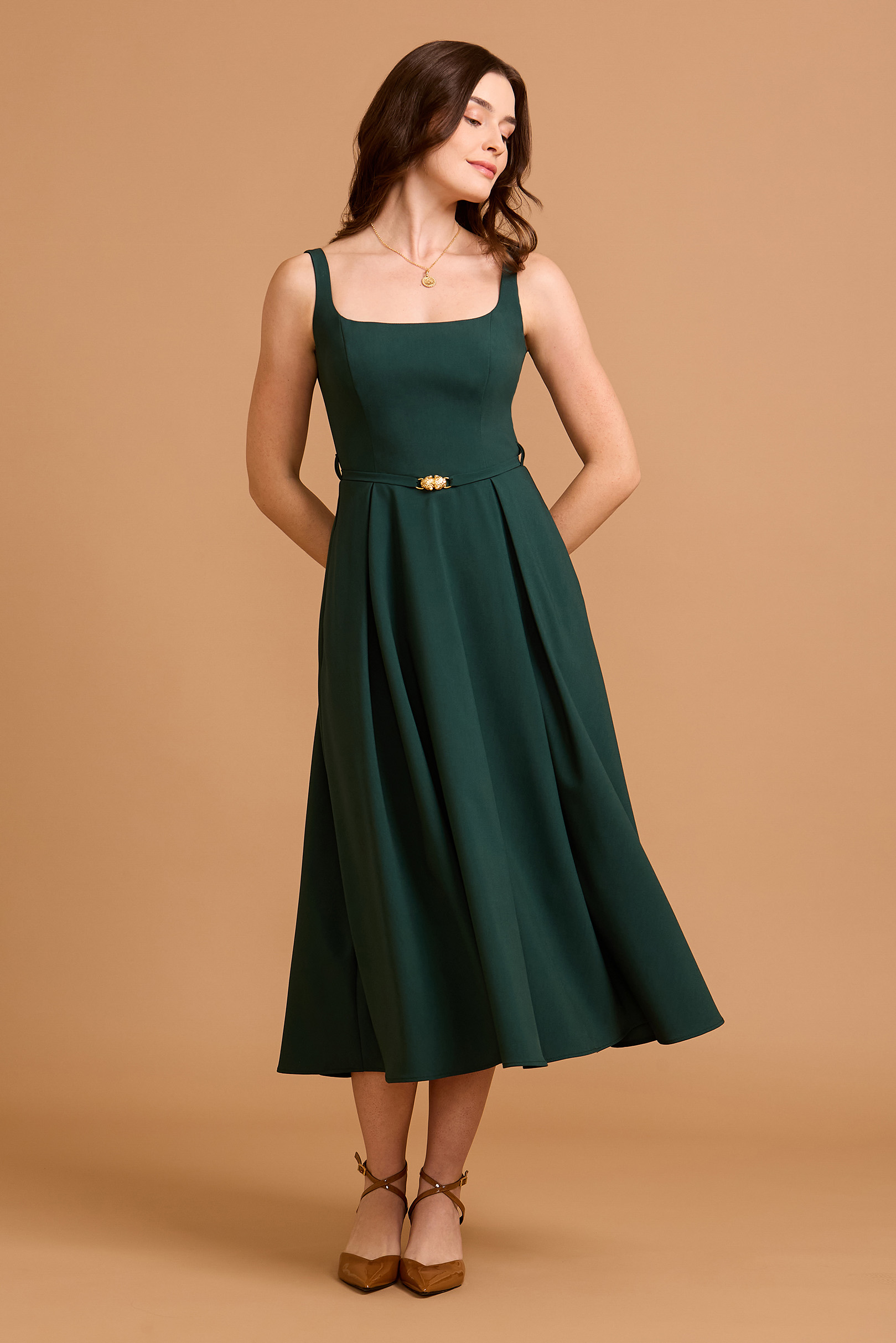 Vestido Midi  Beatrice Pine