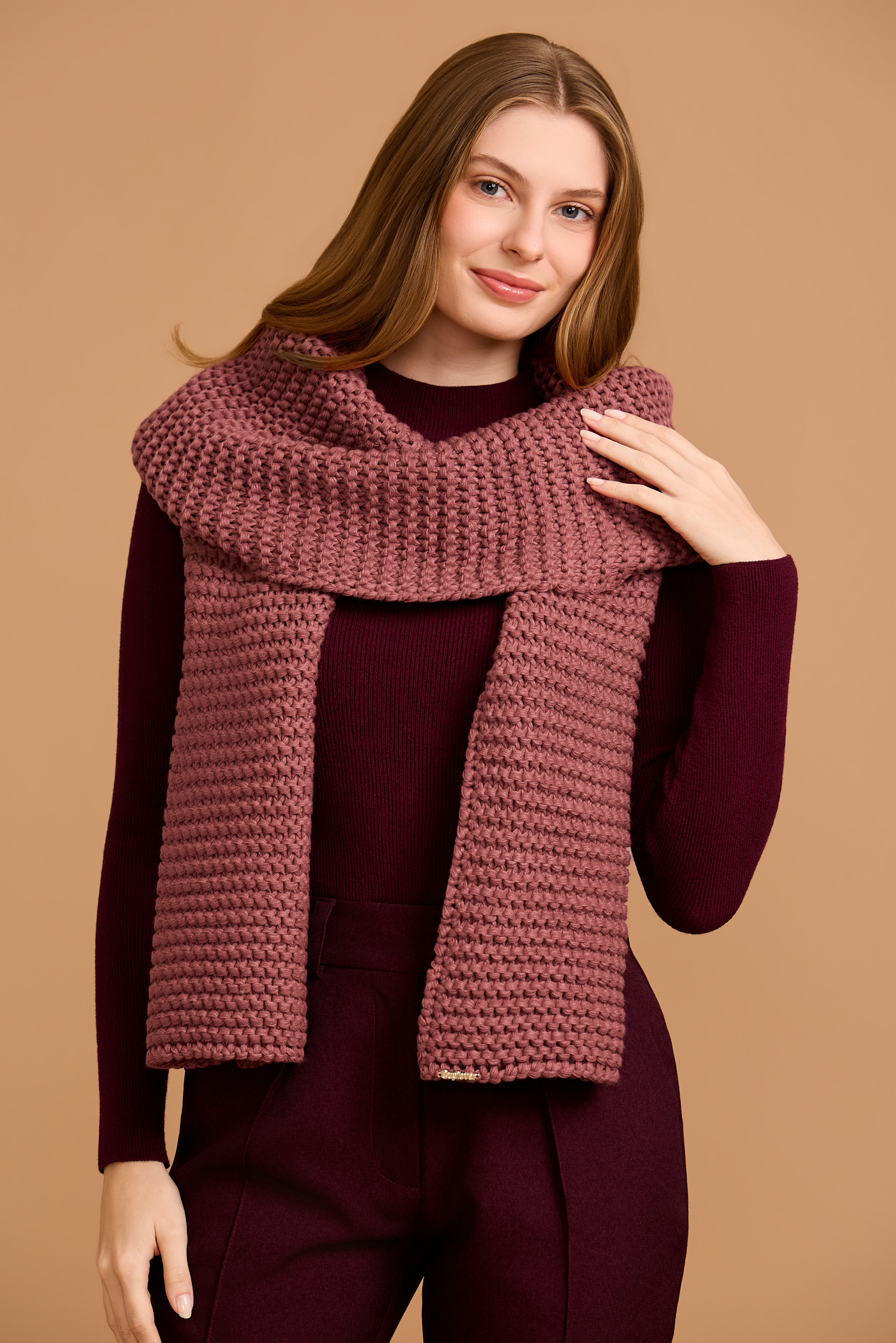 Cachecol Tricot Old Rose