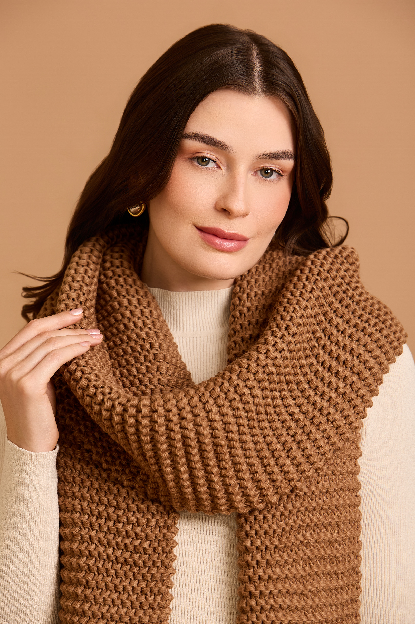 Cachecol Tricot Latte