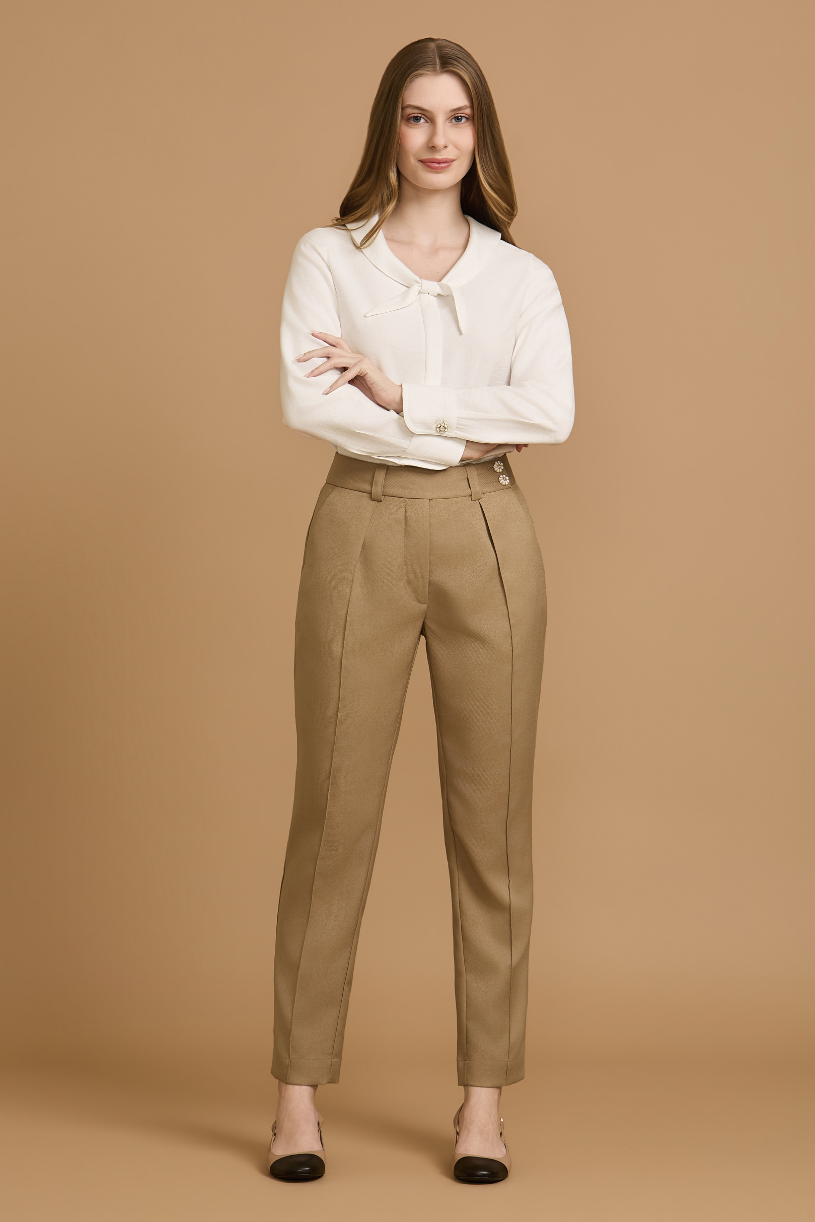 Calça Alfaiataria Céline Toffee