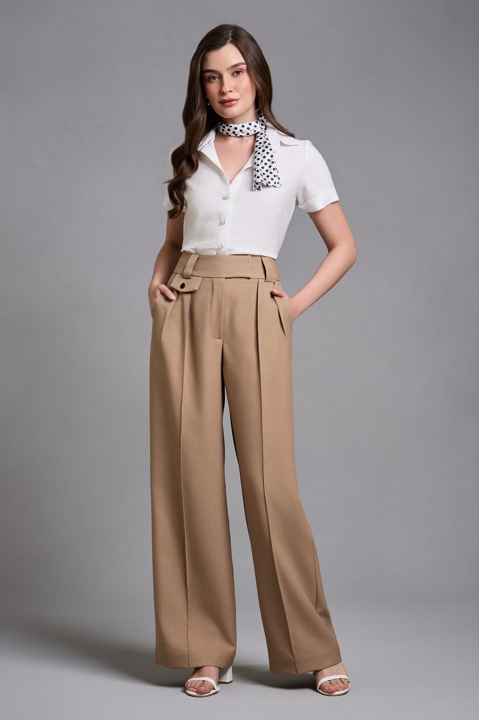 Calça Alfaiataria Jules Nocciola