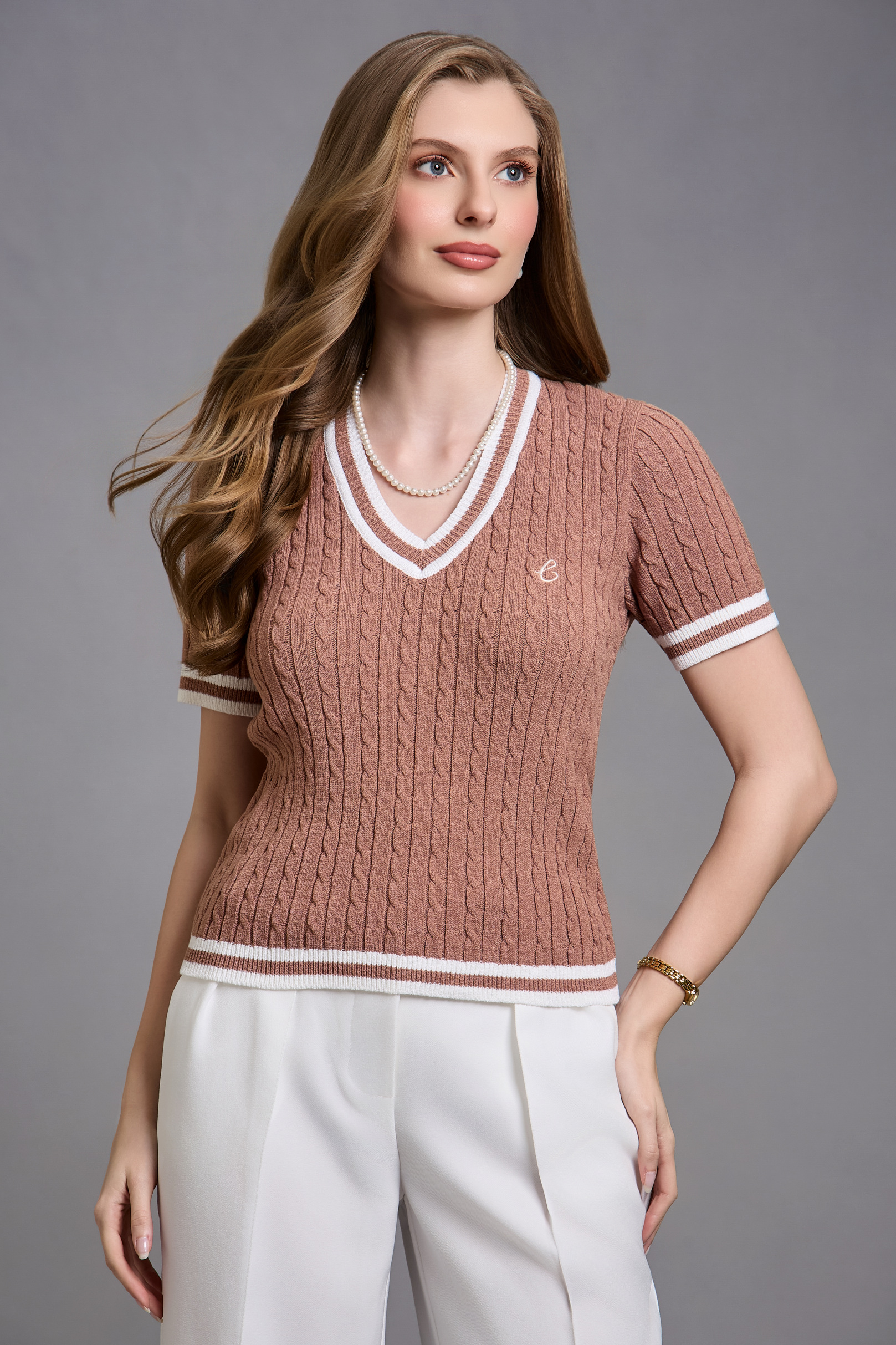 Blusa Basic Mood Riviera Amaretto
