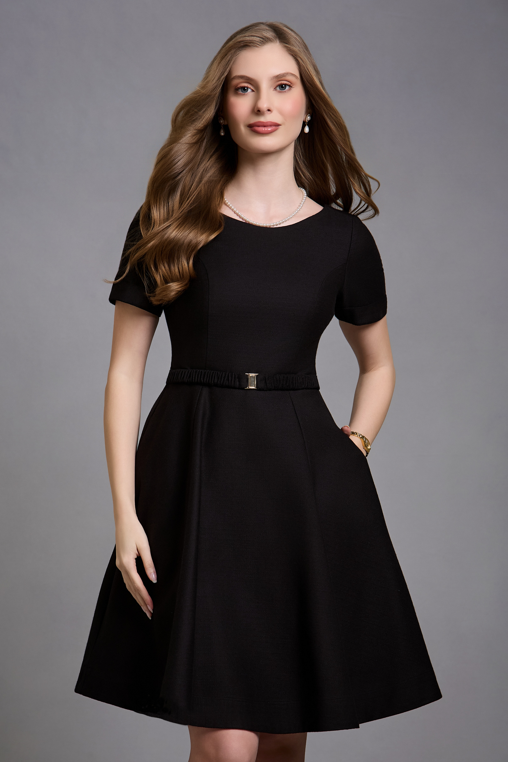 [ PRÉ-VENDA ] Vestido Curto Fiori Black