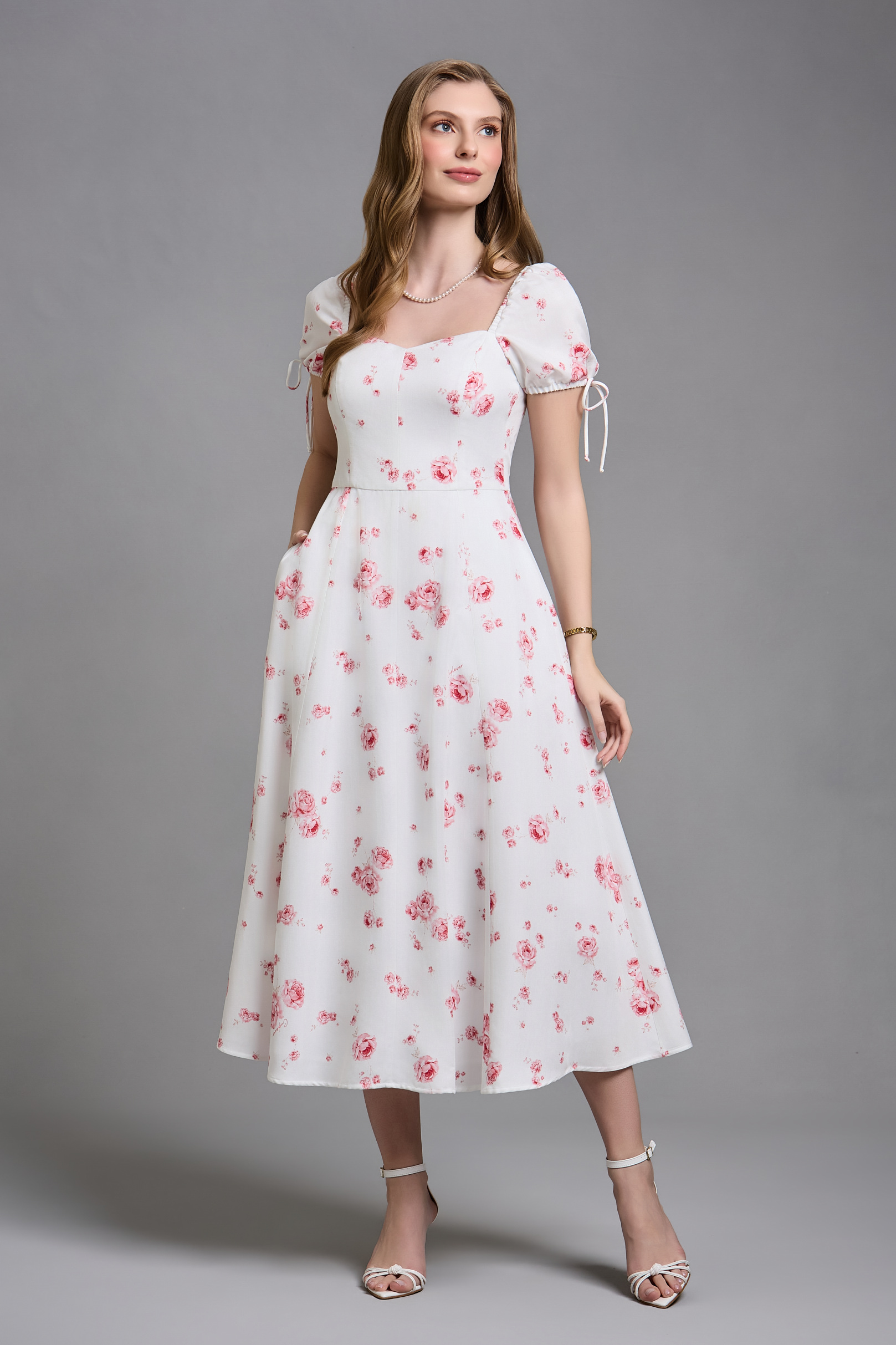 Vestido Supermidi Fiorella Jardim Di Verona