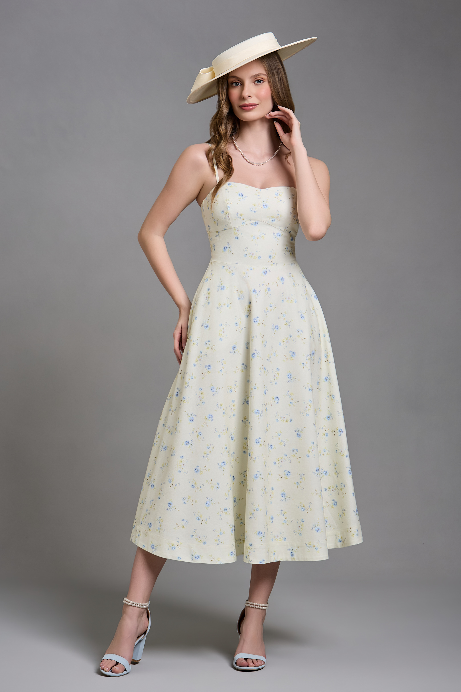 [ PRÉ-VENDA ] Vestido Midi Giulia Floral Dolce Vita