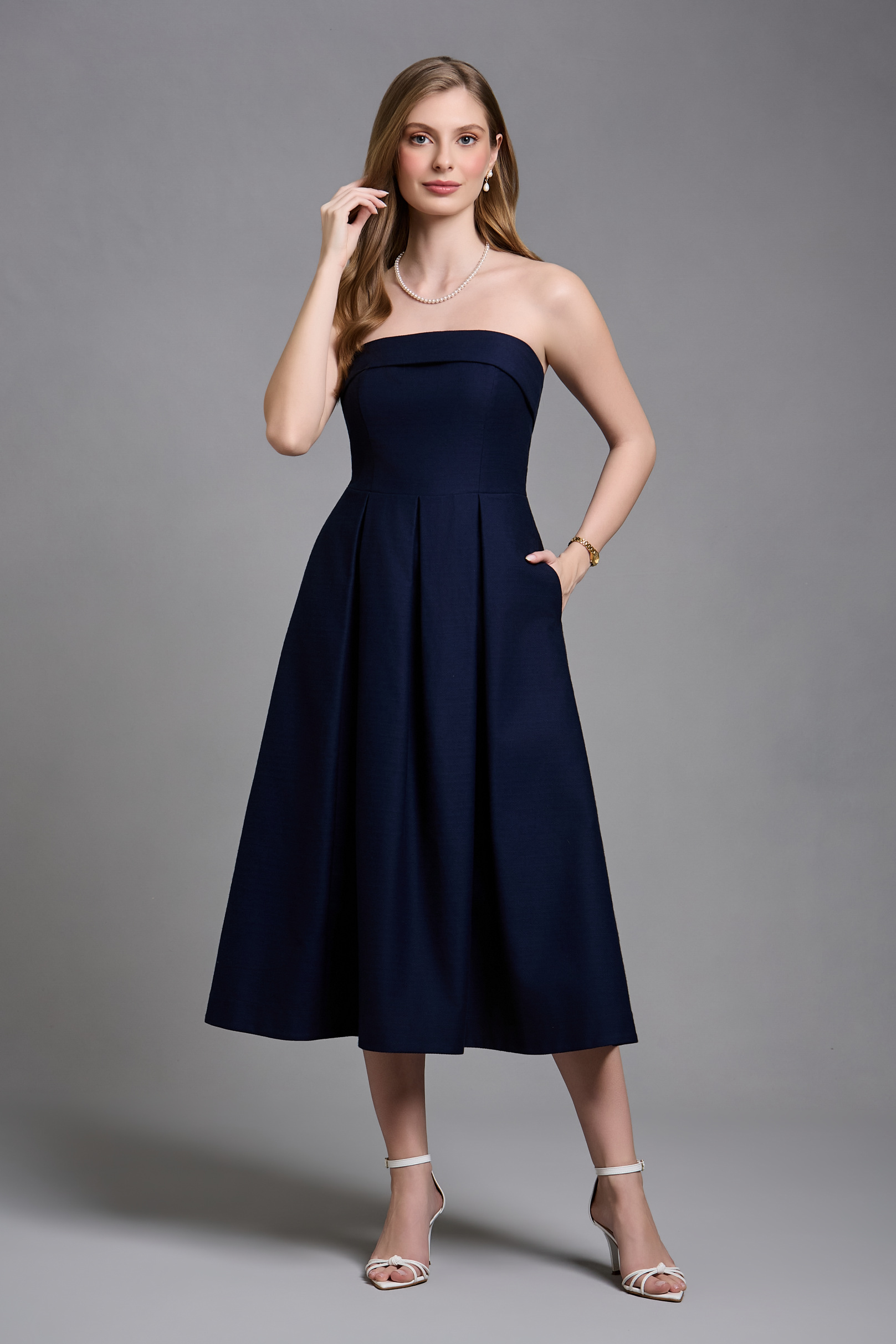 [ PRÉ-VENDA ] Vestido Midi Musa Blue