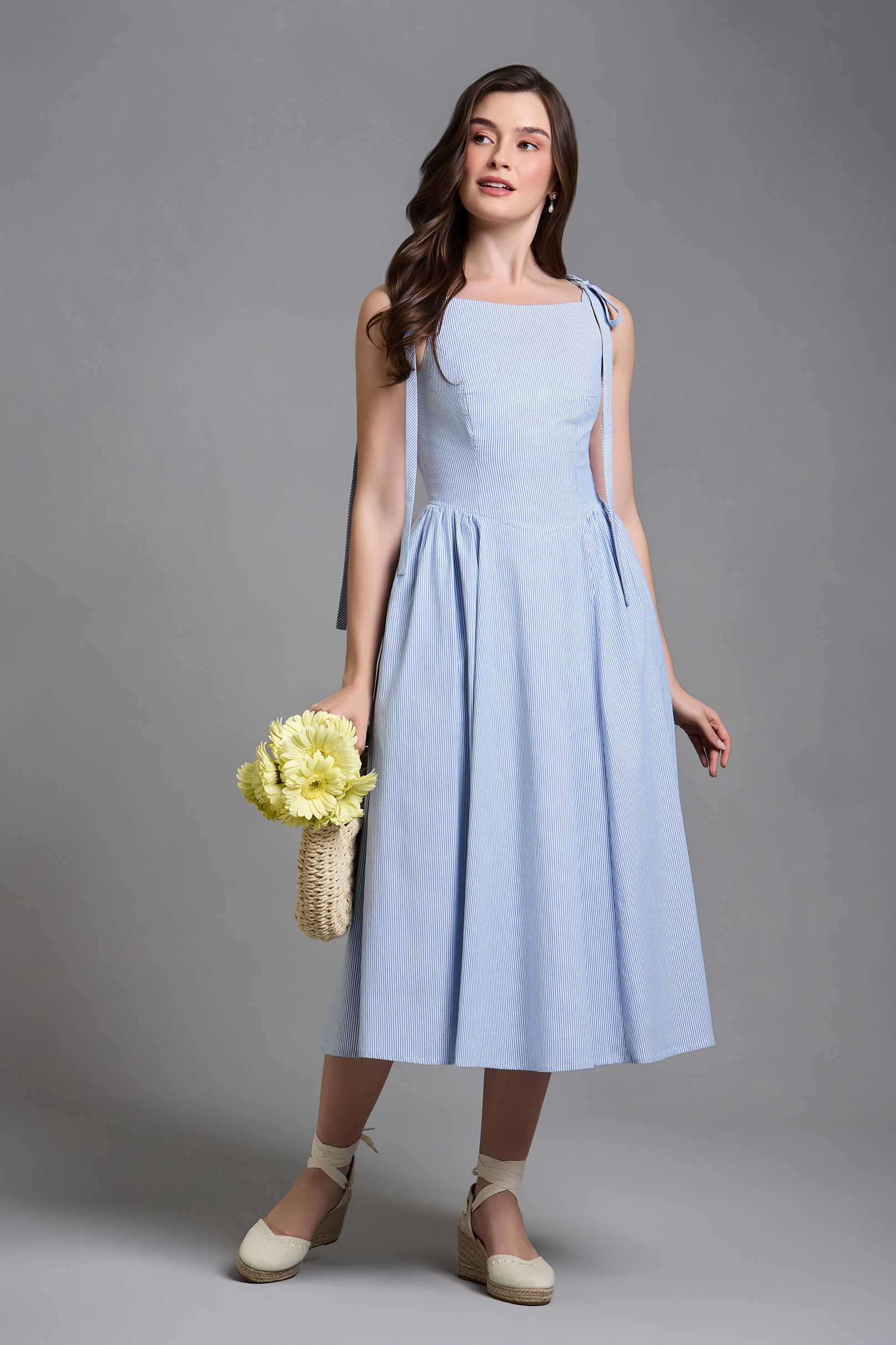 [ PRÉ-VENDA ] Vestido Firenze Risca de Giz Serenity