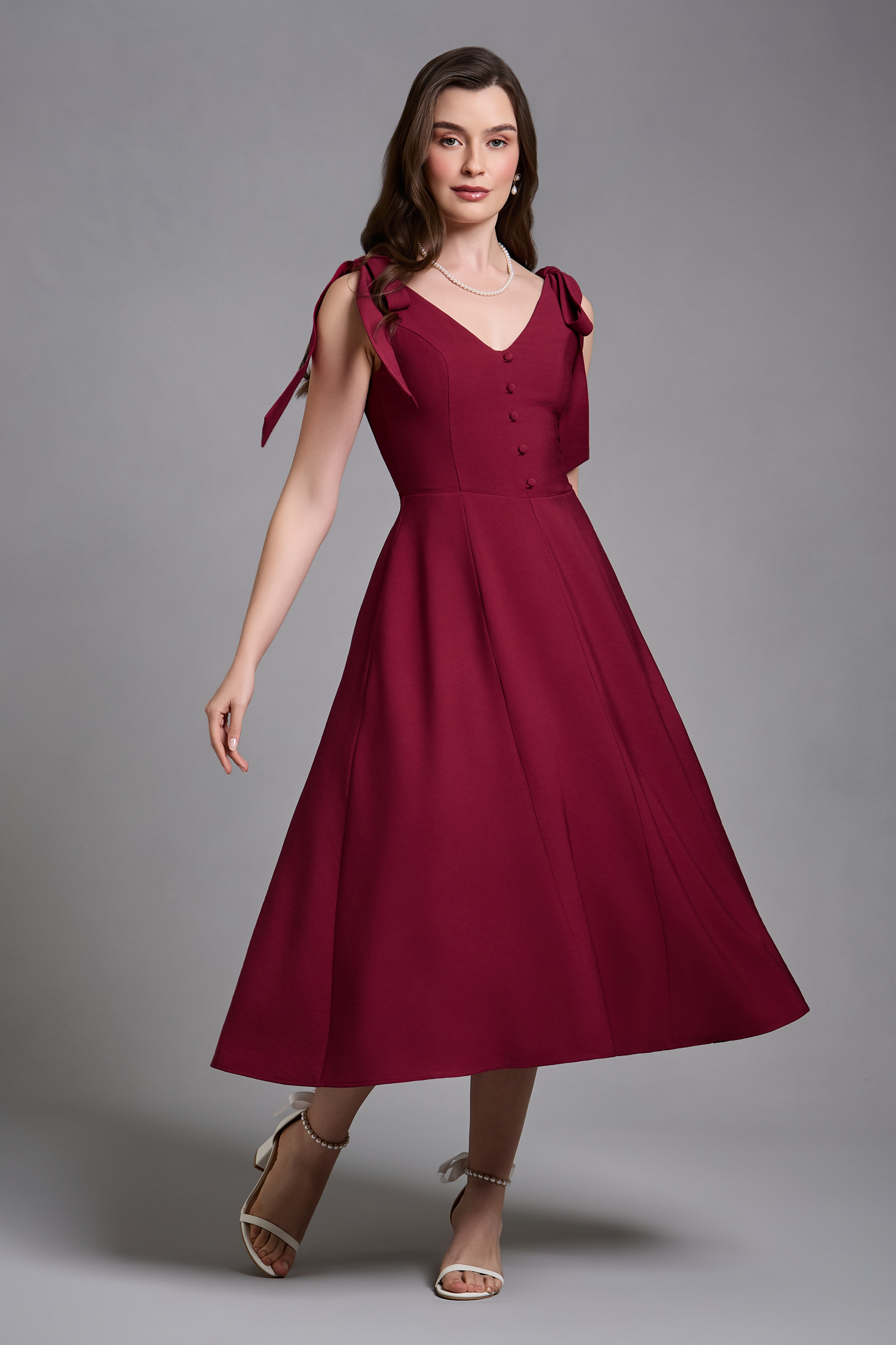 [ PRÉ-VENDA ] Vestido Supermidi Grace Rosato