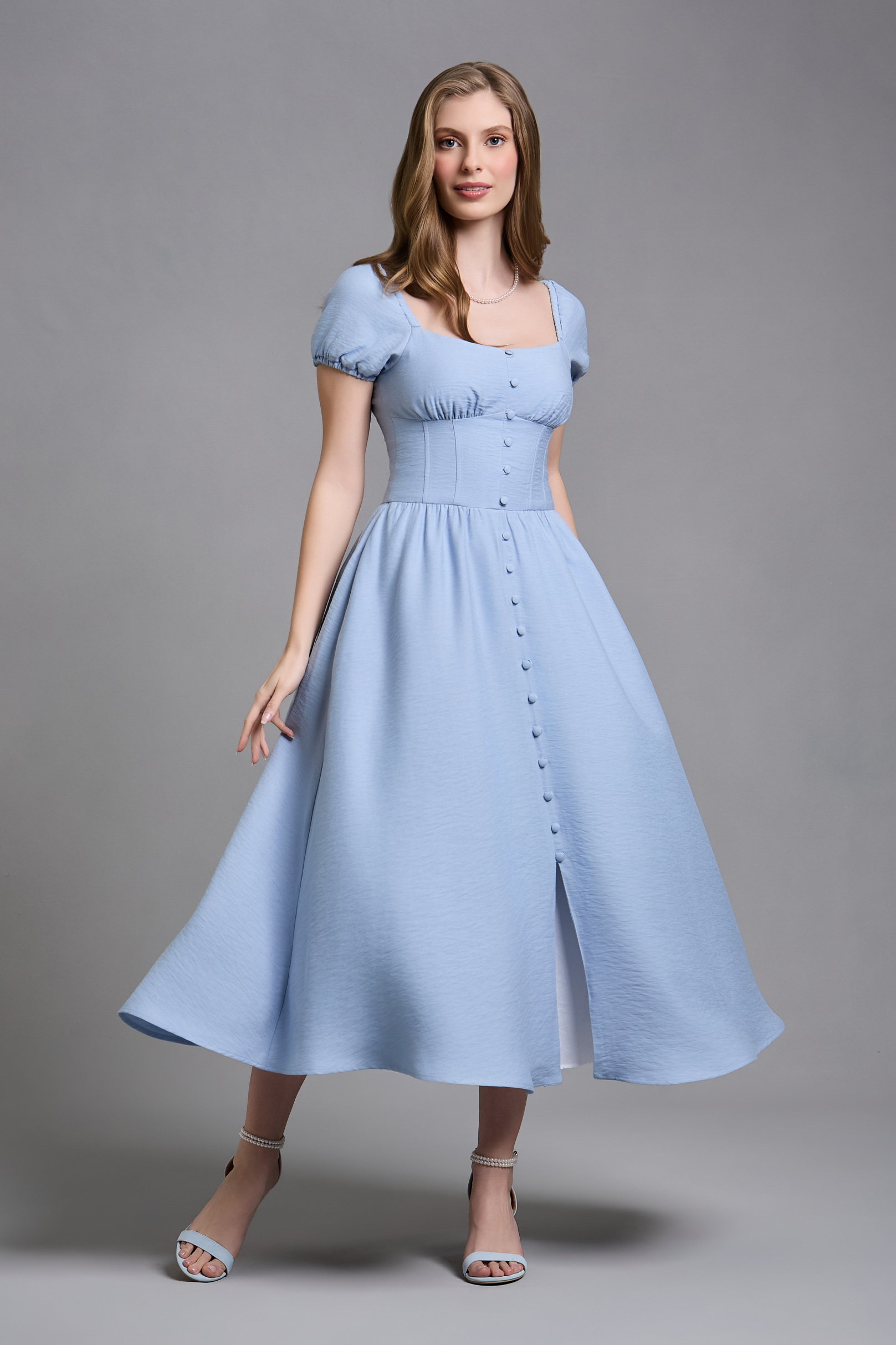 [ PRÉ-VENDA ] Vestido Supermidi Grazia Serenity