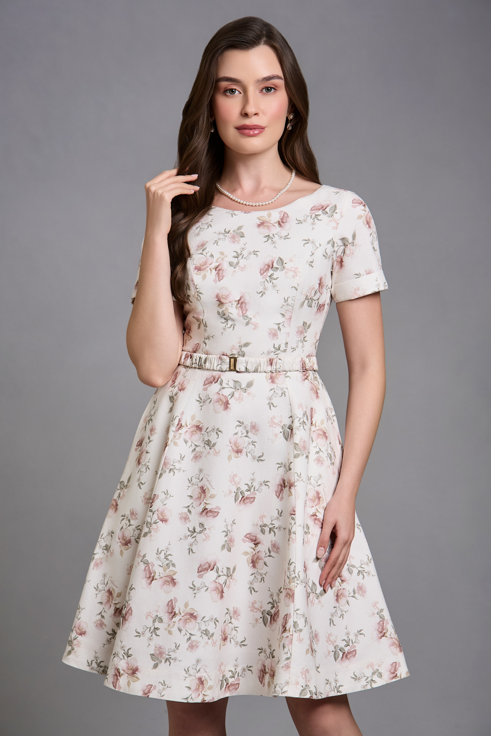 [ PRÉ-VENDA ] Vestido Curto Fiori Floral Arabesque