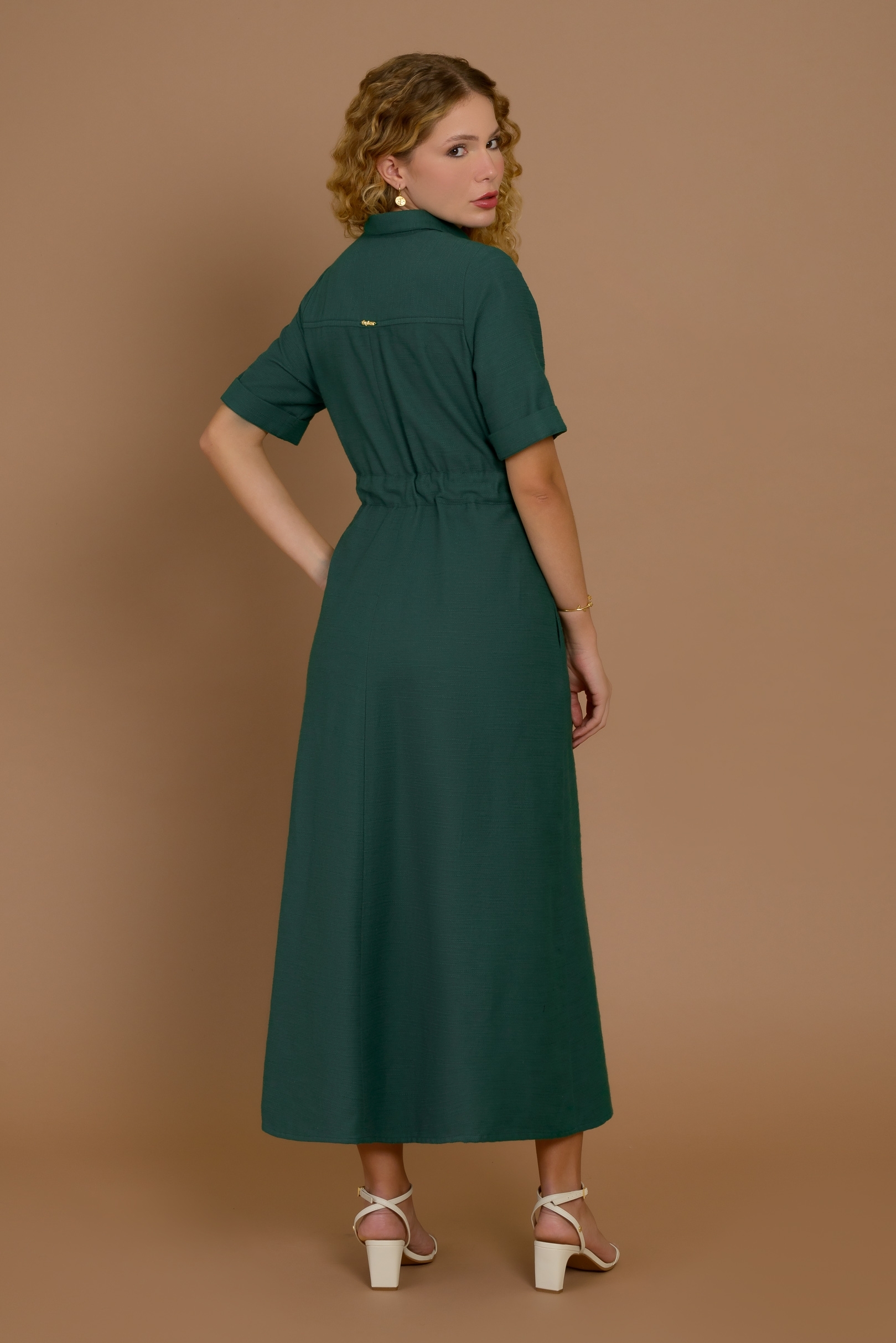 Vestido Supermidi The Artist Forest Green | Vestidos Cuplover