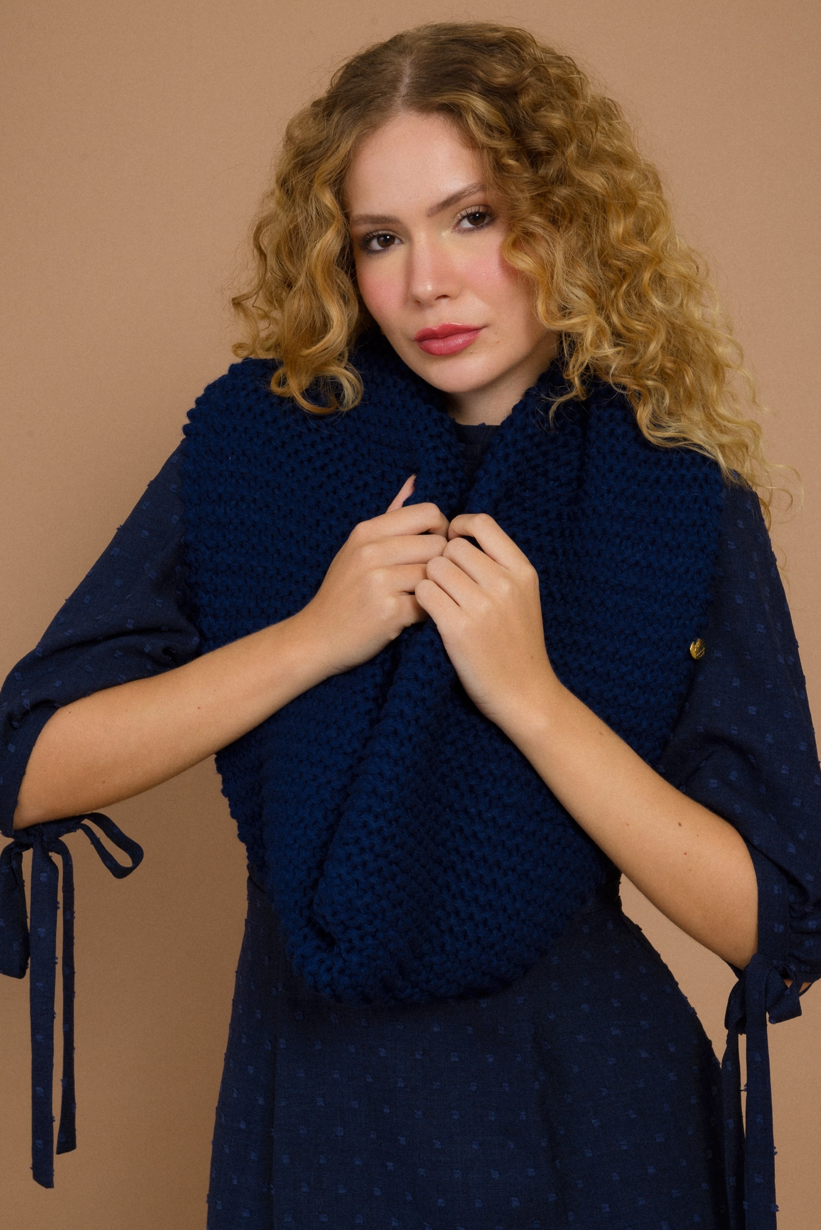 Scarf Tricot Midinight Blue | Tricots Cuplover