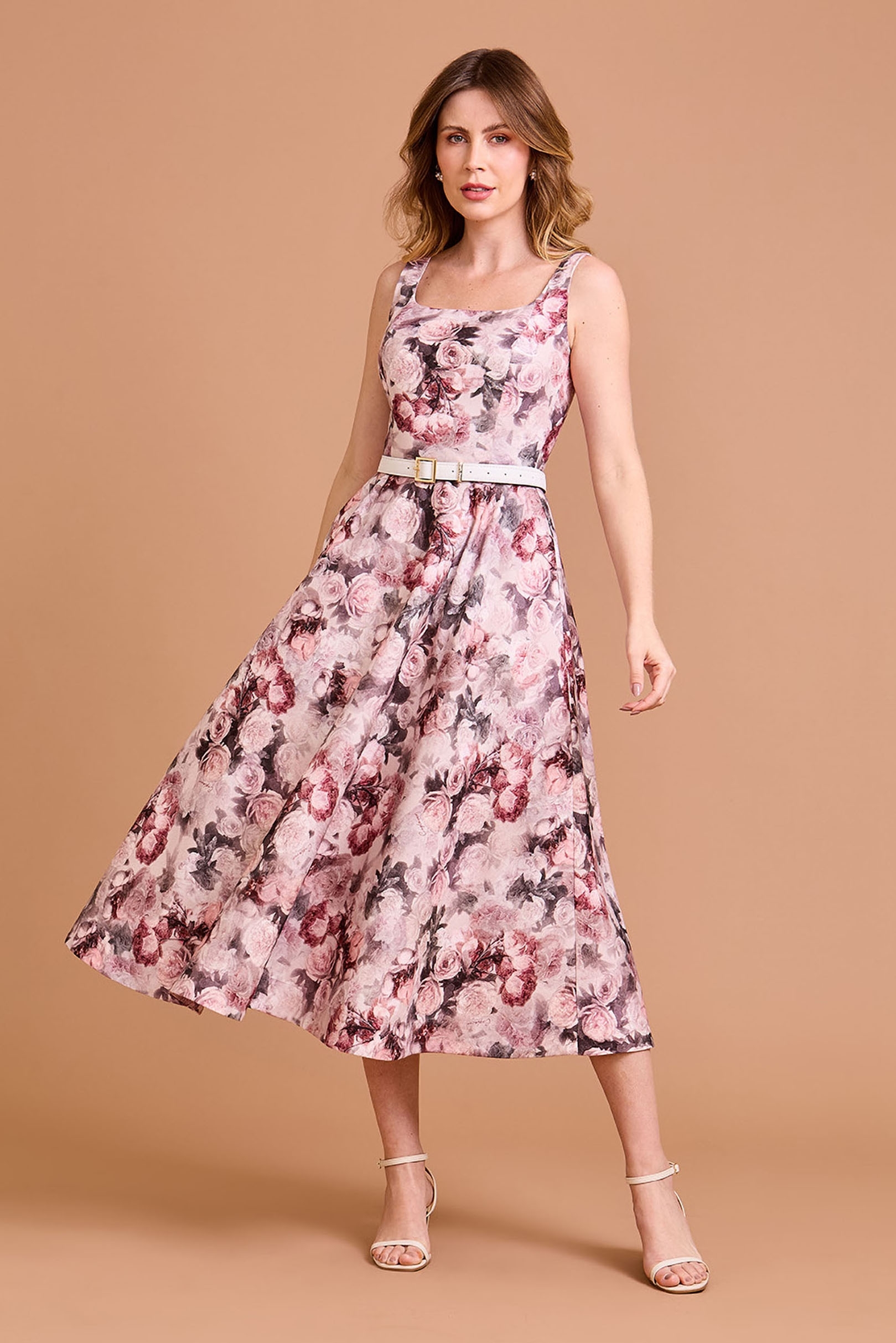 Vestido Midi Sicília Floral Angel