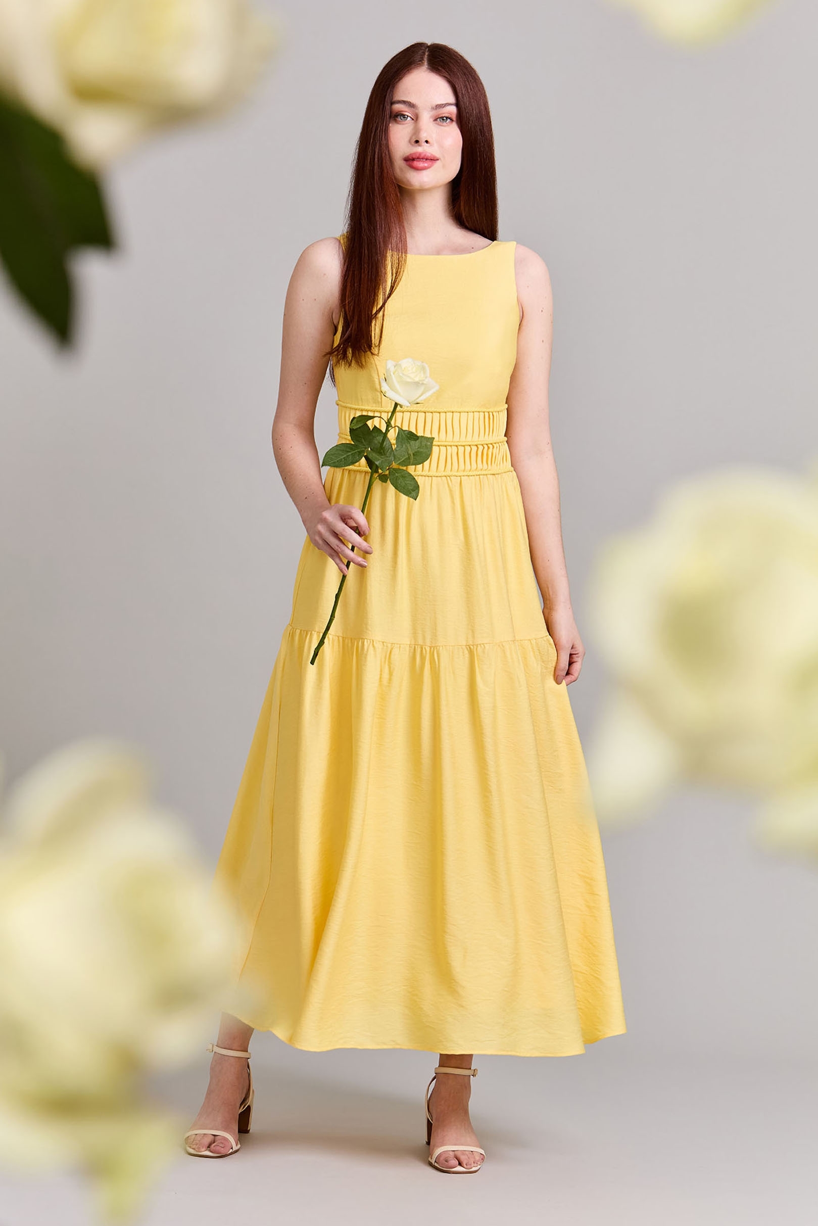 Vestido Supermidi Pétala Yellow