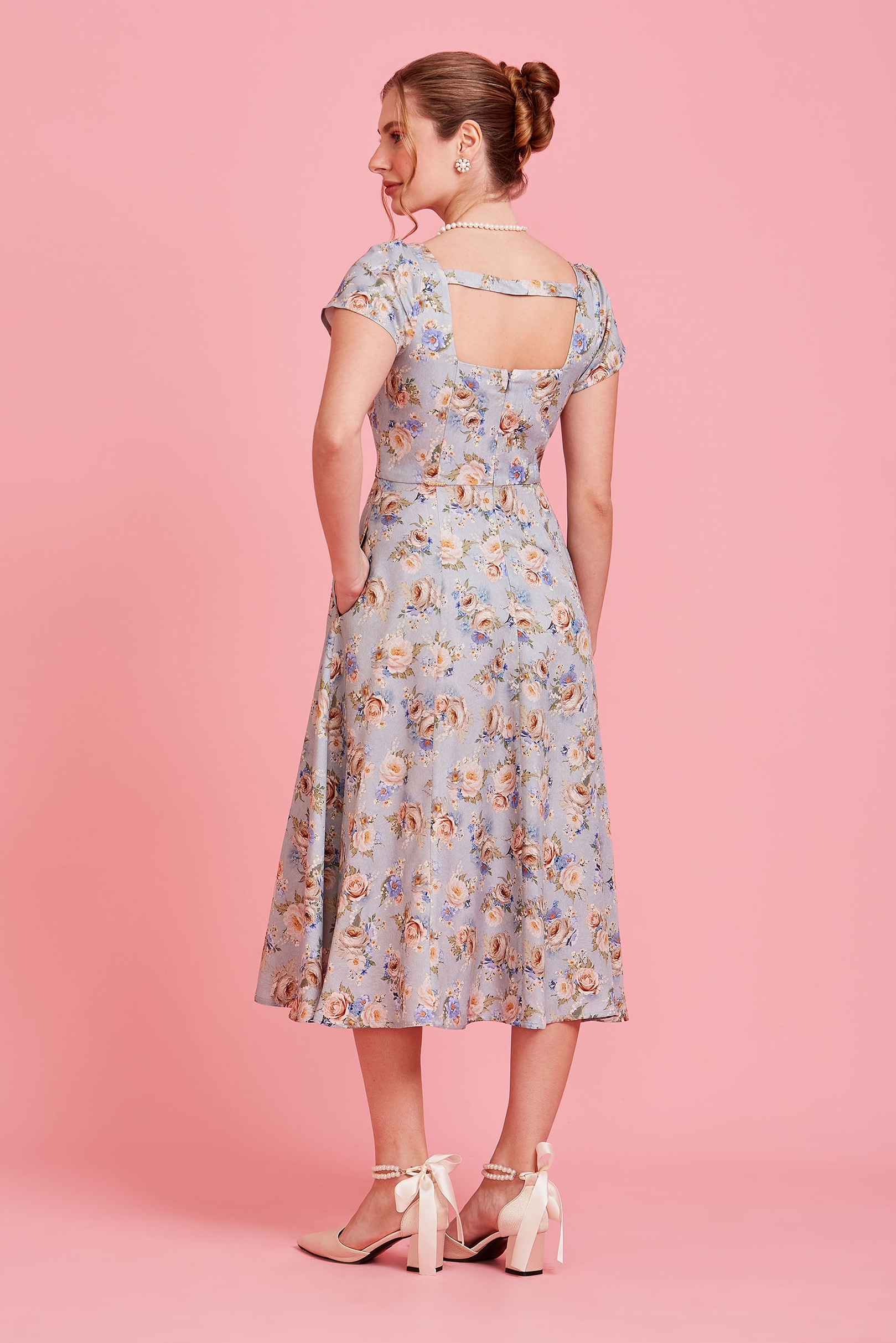 Vestido Midi Elena Floral Sonata | Vestido Cuplover