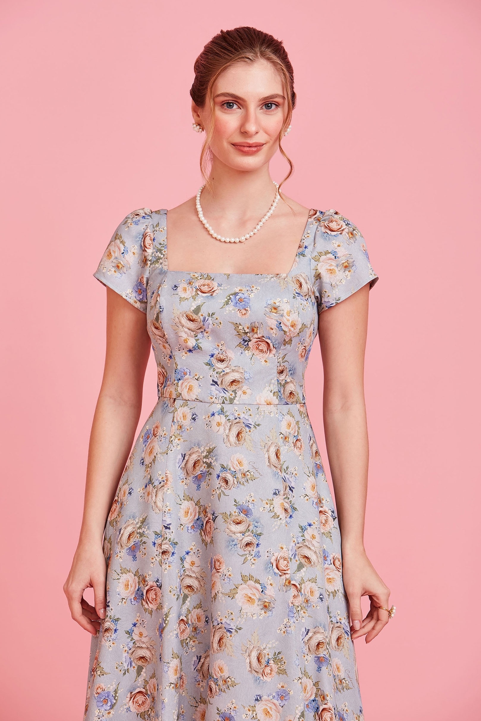 Vestido Midi Elena Floral Sonata | Vestido Cuplover