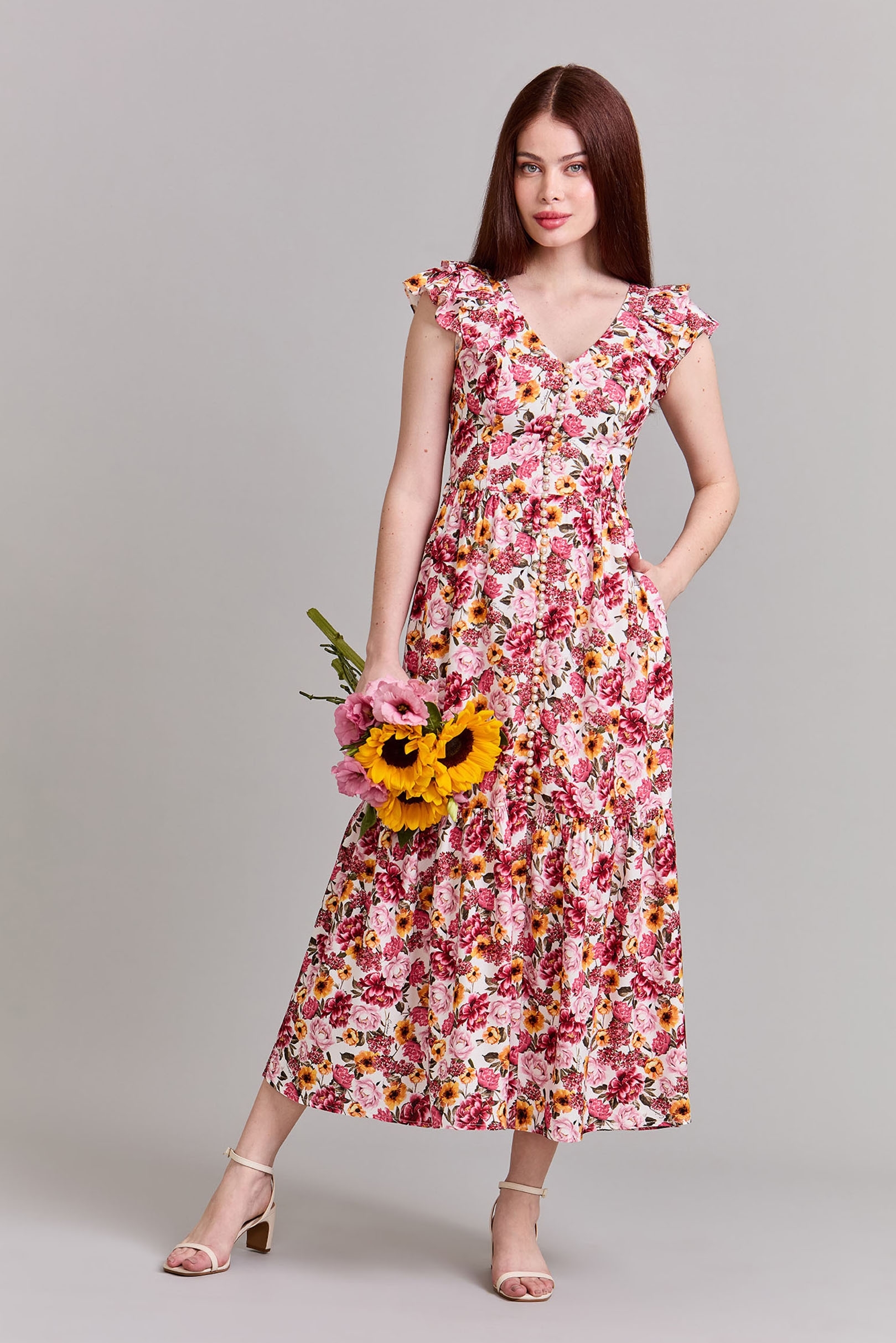 Vestido Supermidi Flor de Copacabana