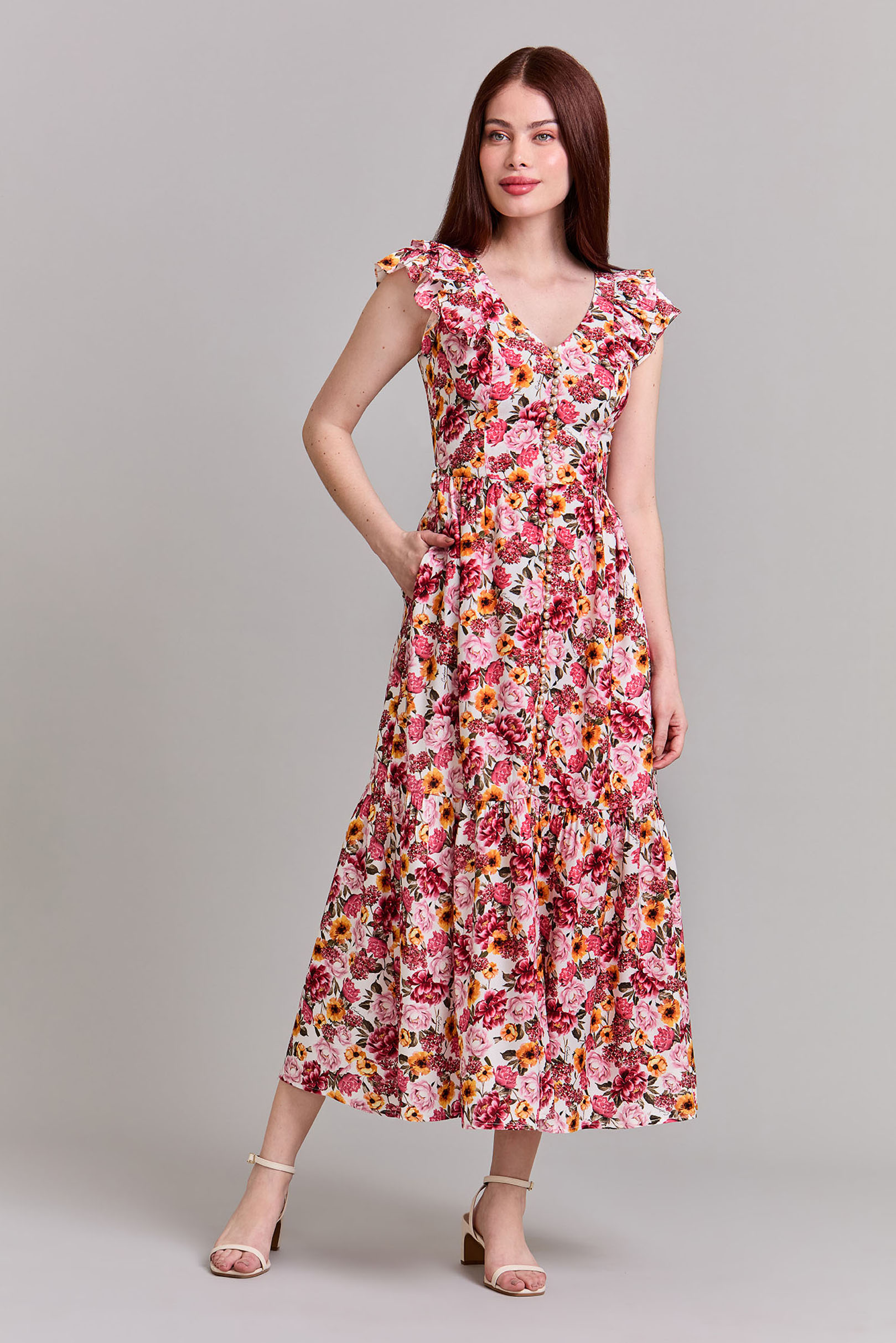 ワンピース Apolina Flora Dress - 50's Floral Apolina Flora Dress - 50's Floral 5-7y Apolina Flora Dress - 50's